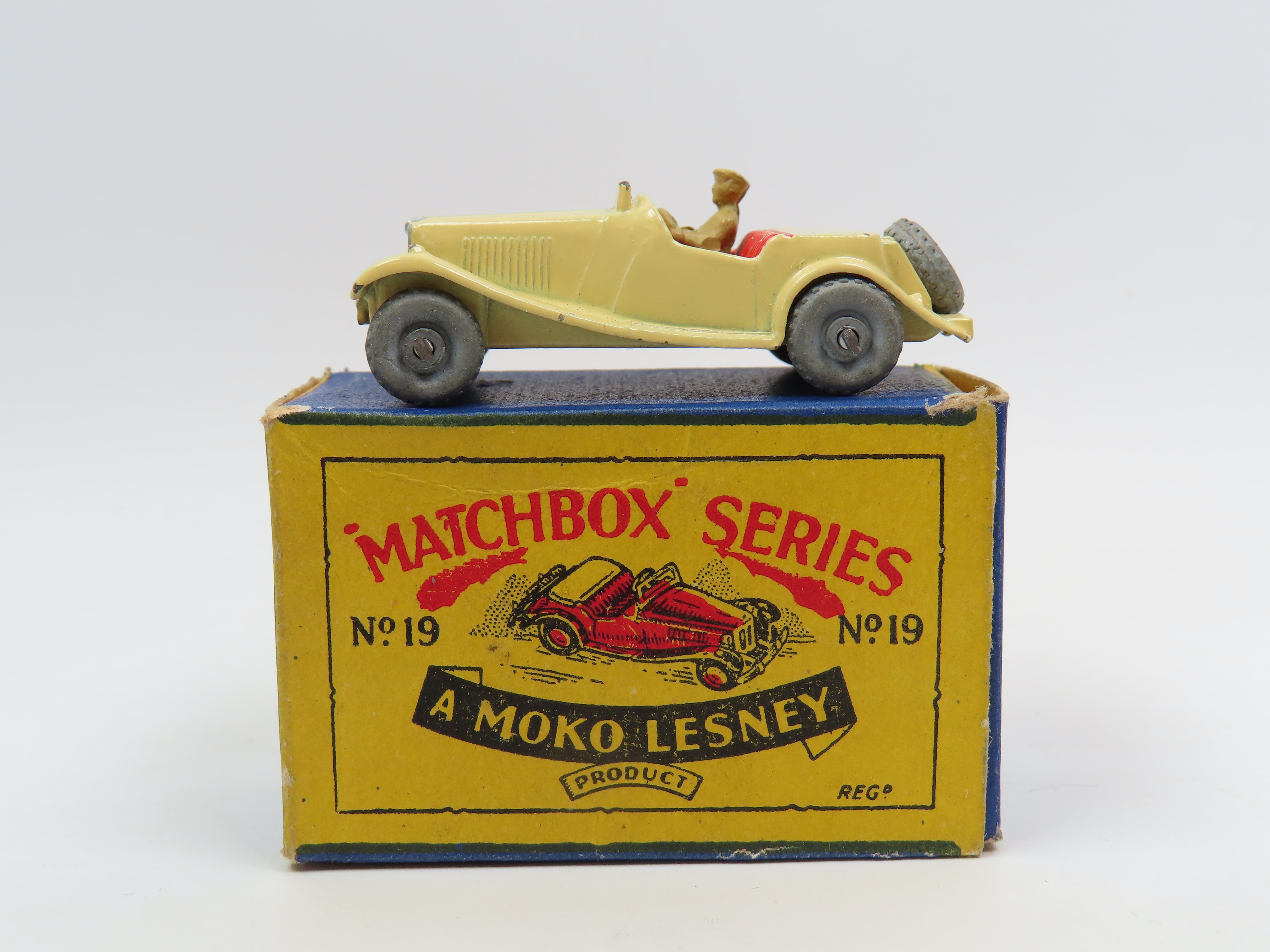 MATCHBOX 　No.19 MG A SPORTS CAR Matchbox No.19 MG Sports Car, Very Near Mint/Boxed! – Andrew Clark