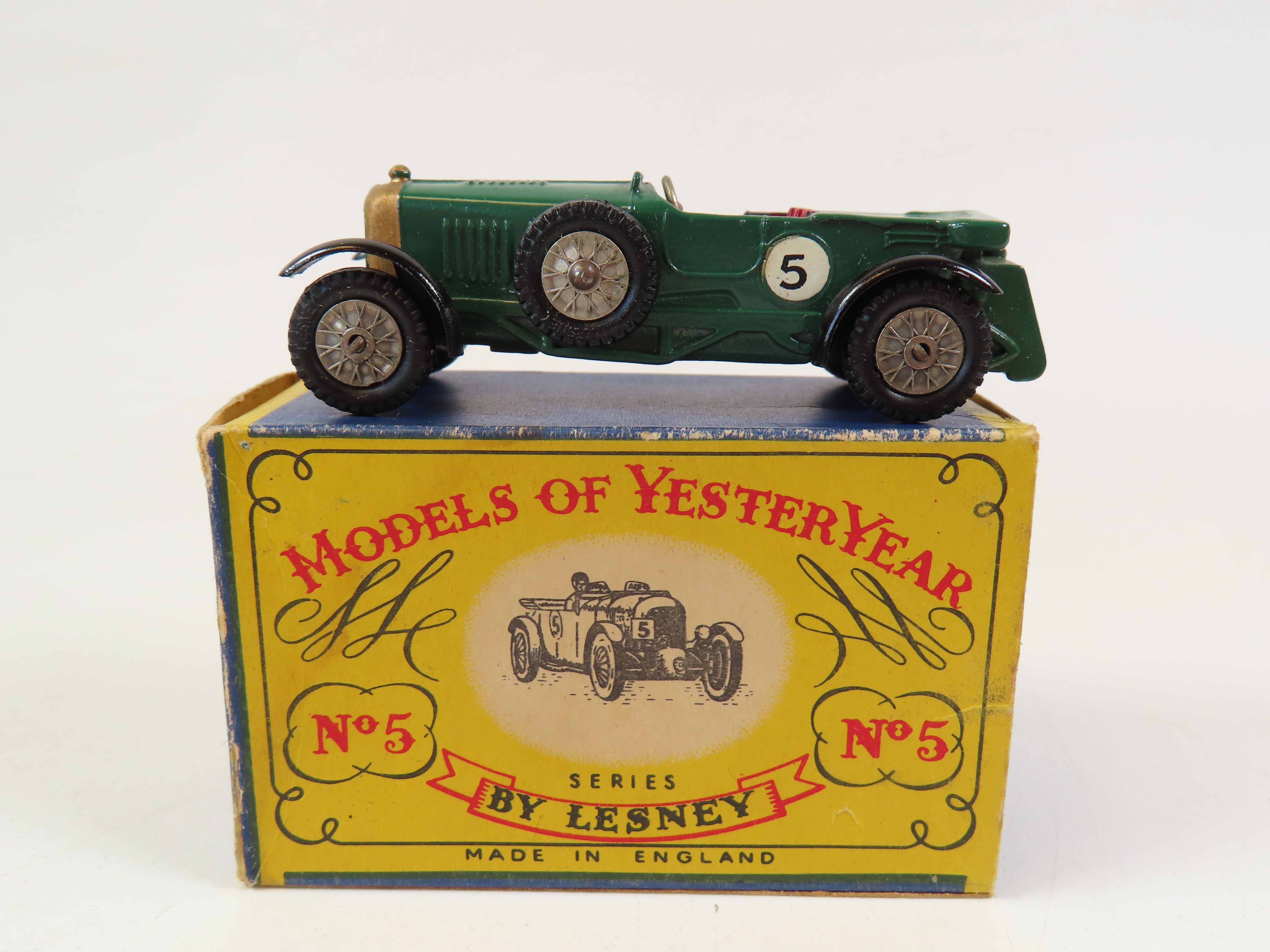 Matchbox Yesteryear No.5 1929 Le Mans Bentley, 99.9% Mint/Boxed