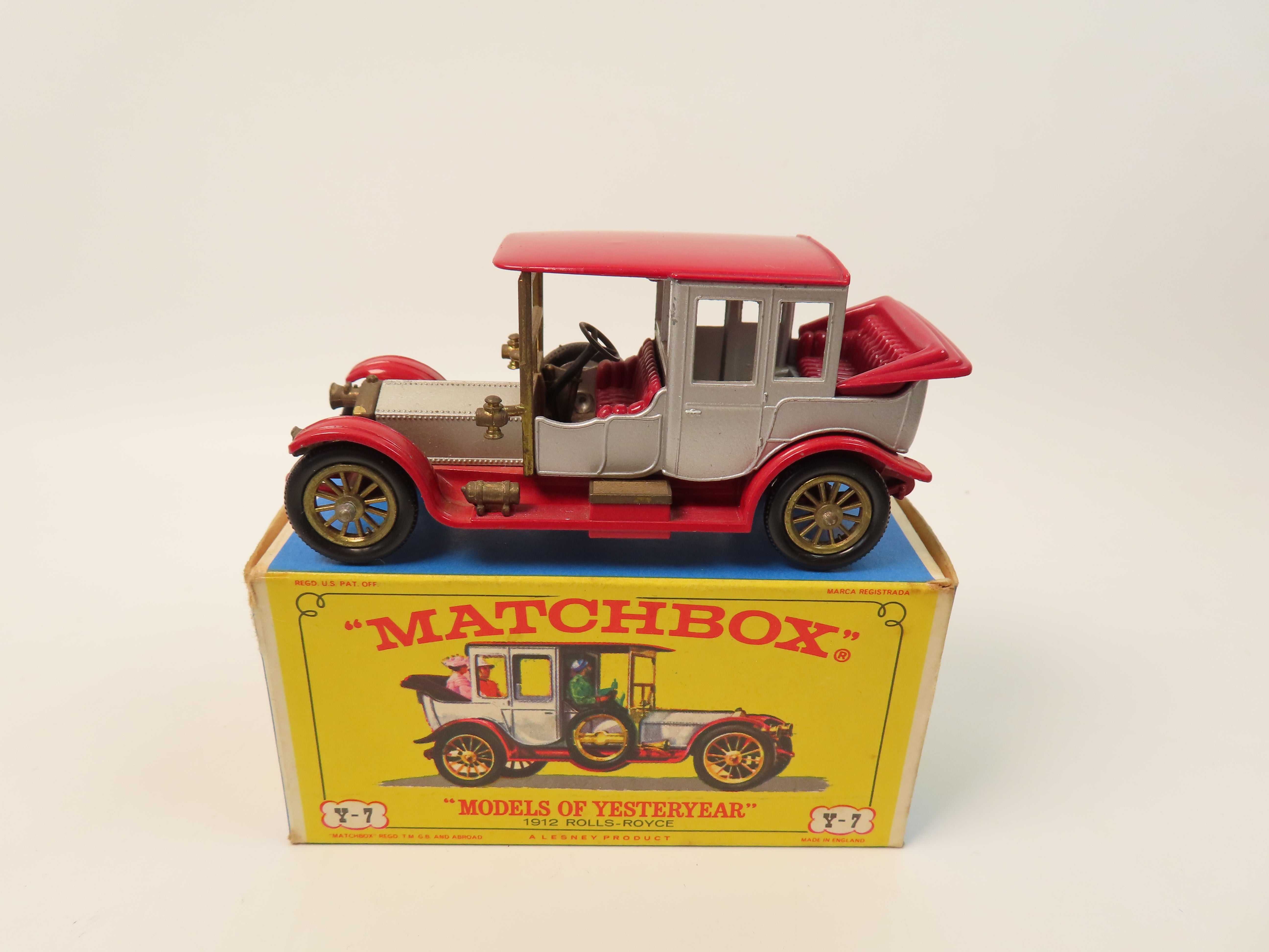 Matchbox Yesteryear Y7 - 1912 Rolls Royce - Very near mint/boxed