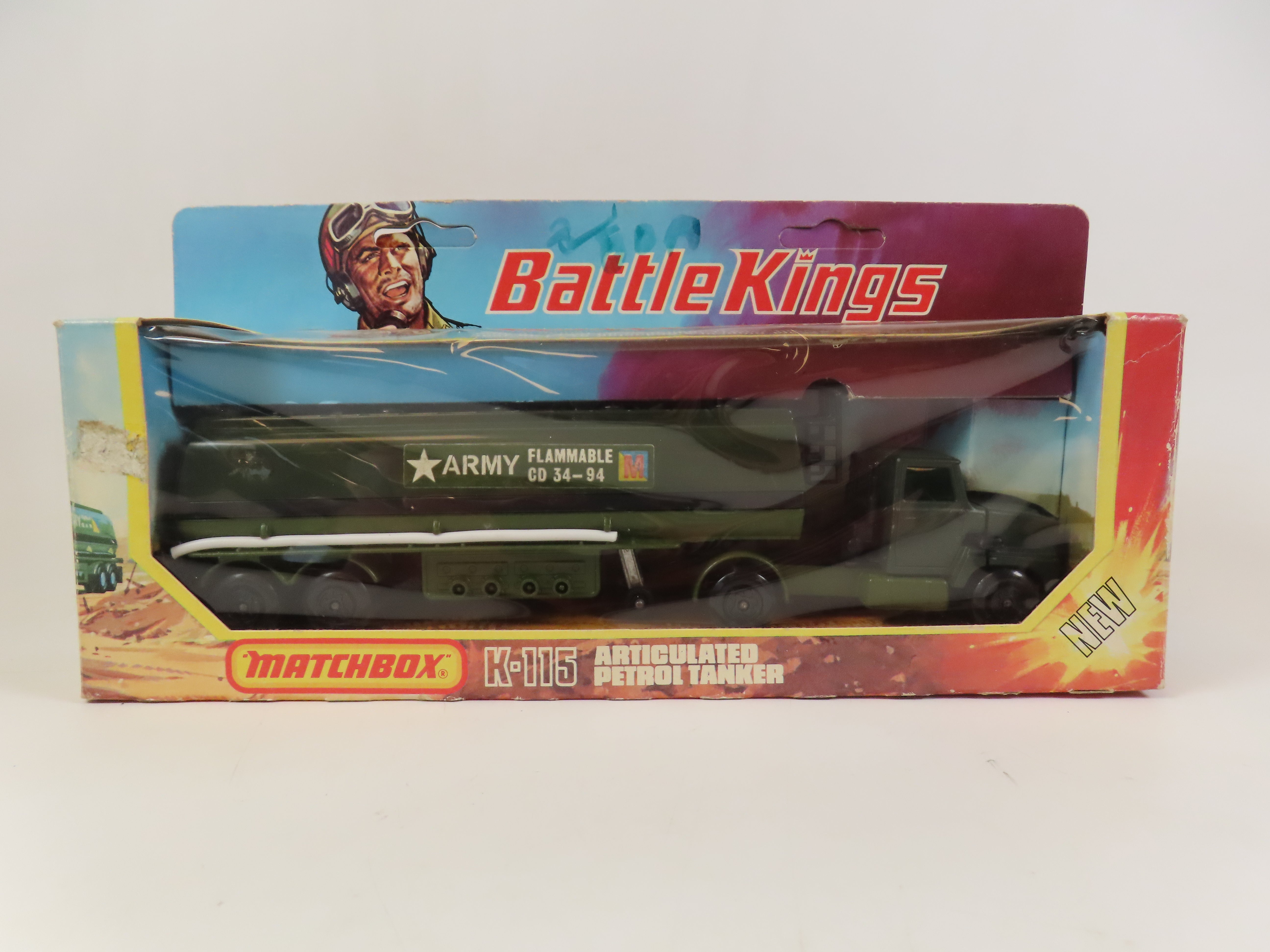 Matchbox Battle Kings K-115 Petrol Tanker, 99.9% Mint/Boxed