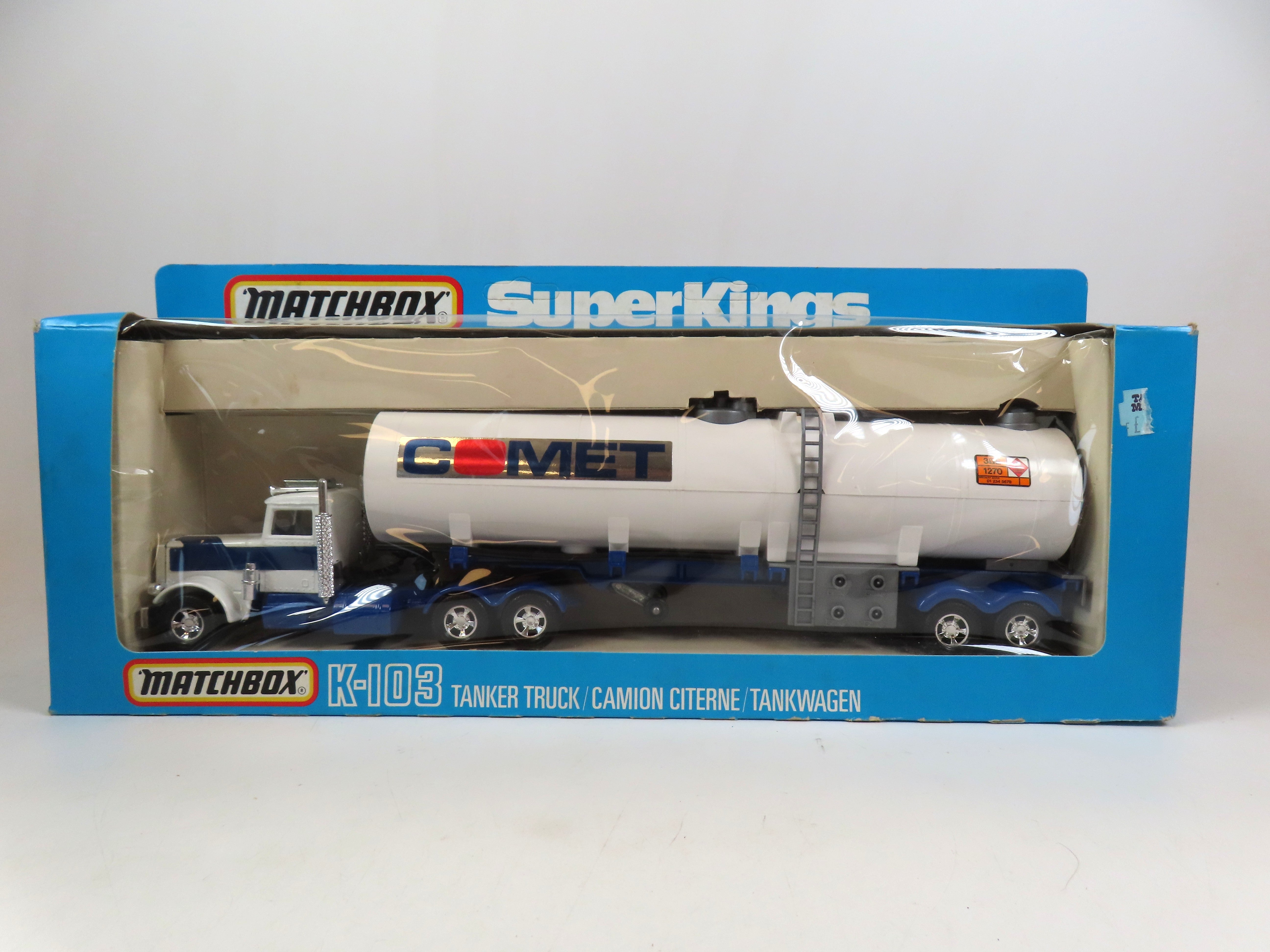 Matchbox Superkings K-103 Tanker Truck 'Comet', 99% Mint/Boxed
