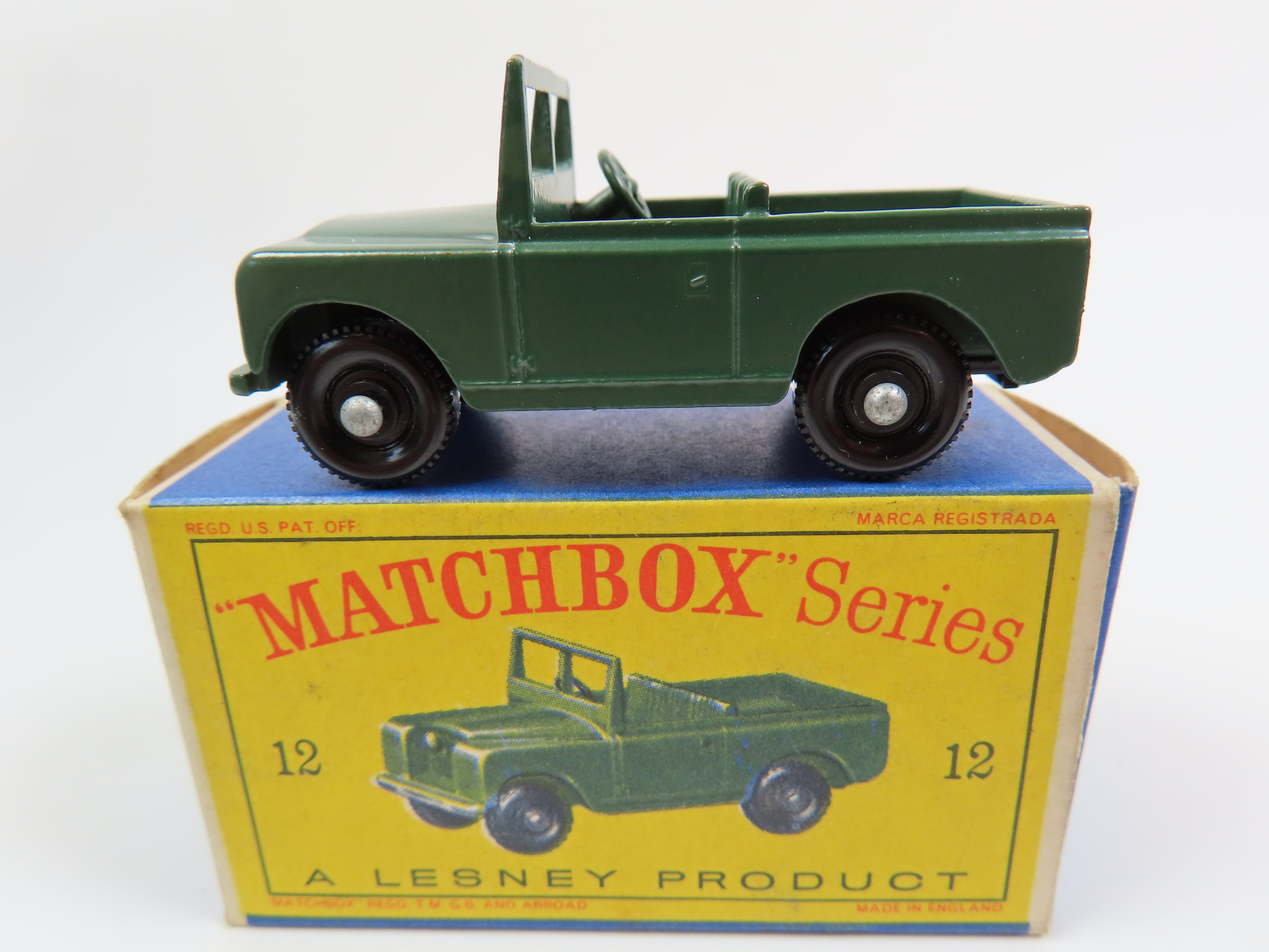 MATCHBOX No.12 LAND ROVER SERIES Ⅱ Vintage Matchbox 12 Land Rover Series II 12B BPW 1959-1965