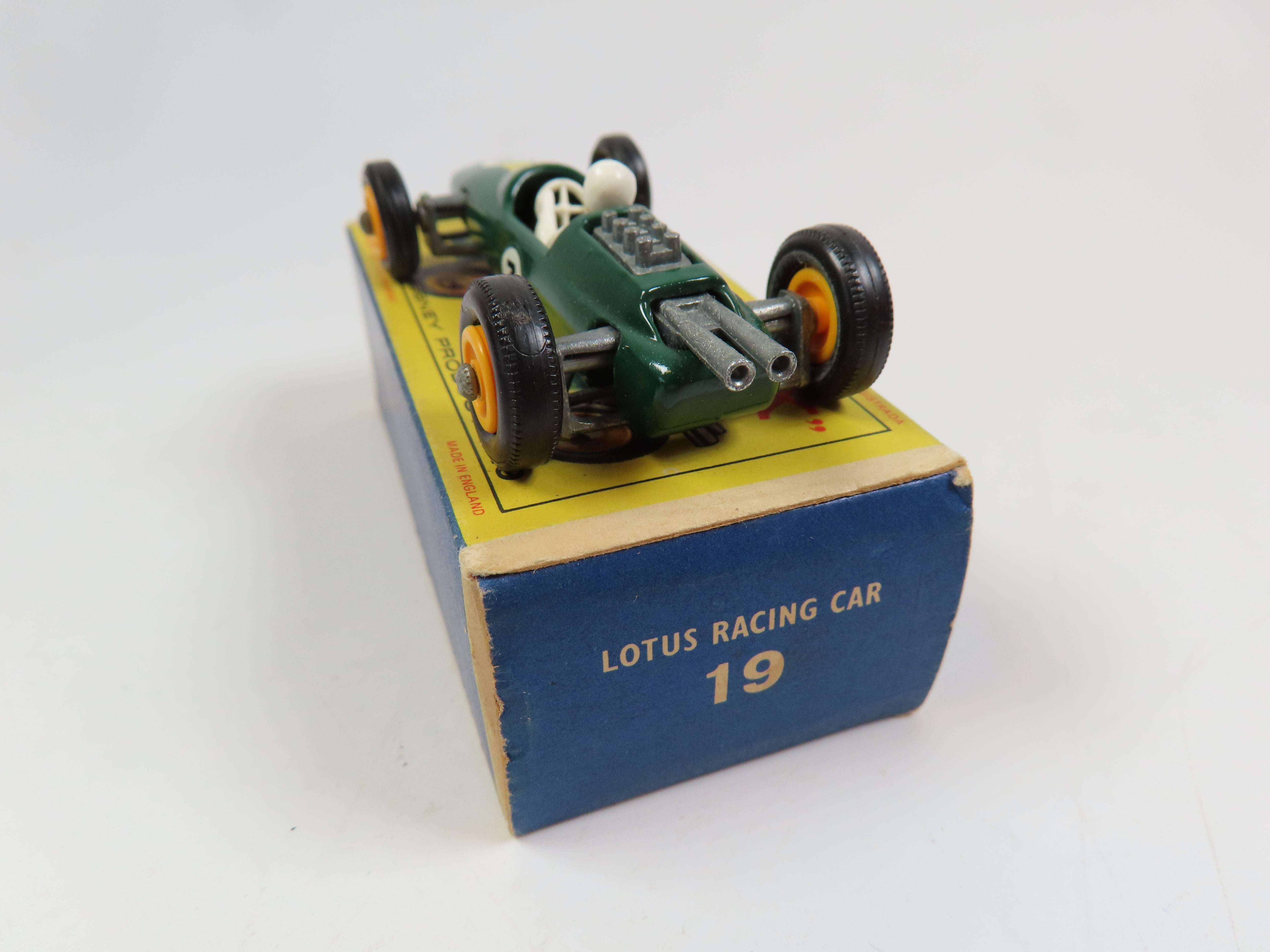 MATCHBOX No19 ロータスレーシング オリジナルBOX入り Matchbox No.19 Lotus Racing Car, Mint/Boxed! – Andrew Clark Models