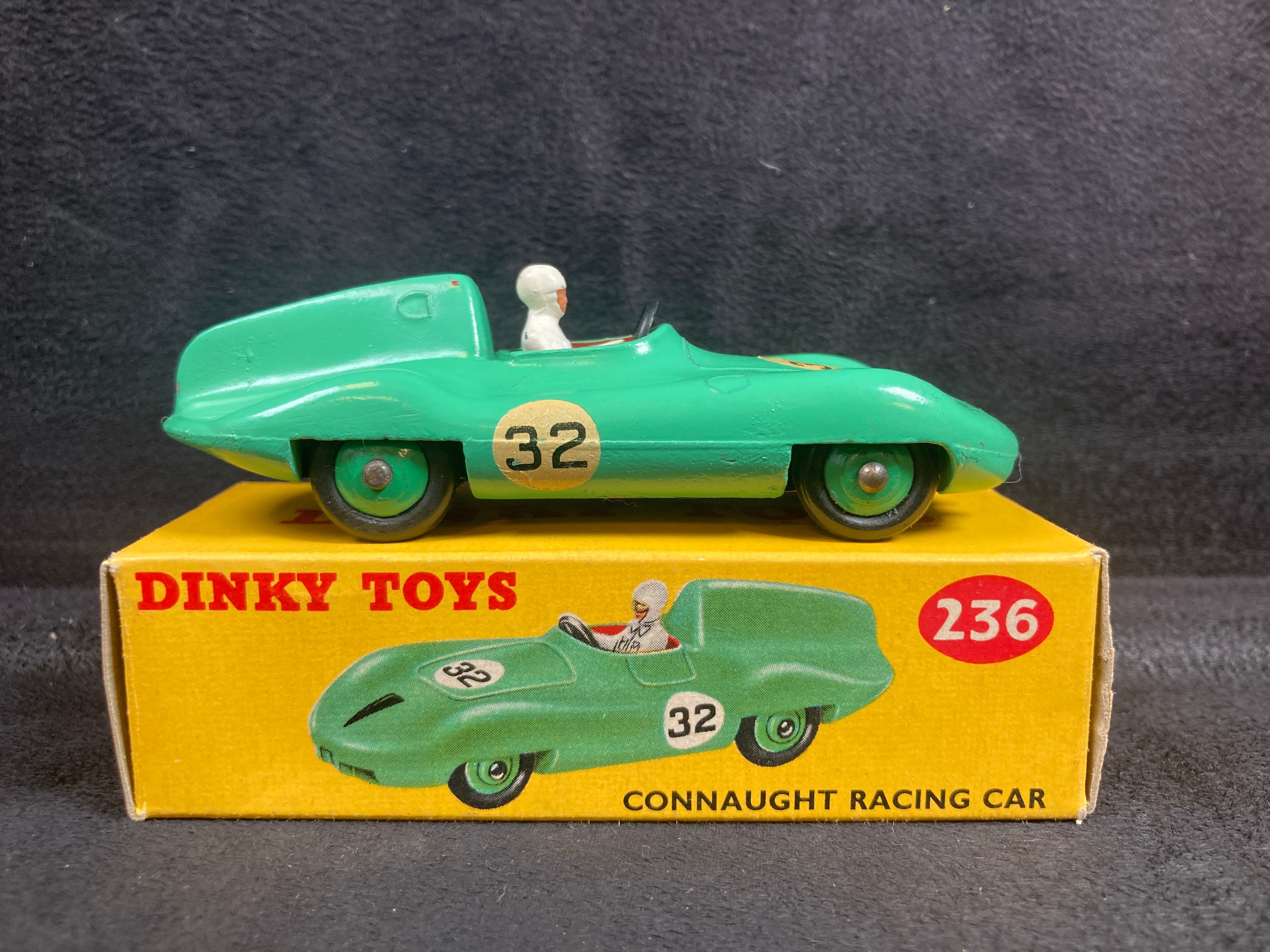 Dinky 236 Connaught Racing Car & Trade Box, 99% Mint/Boxed