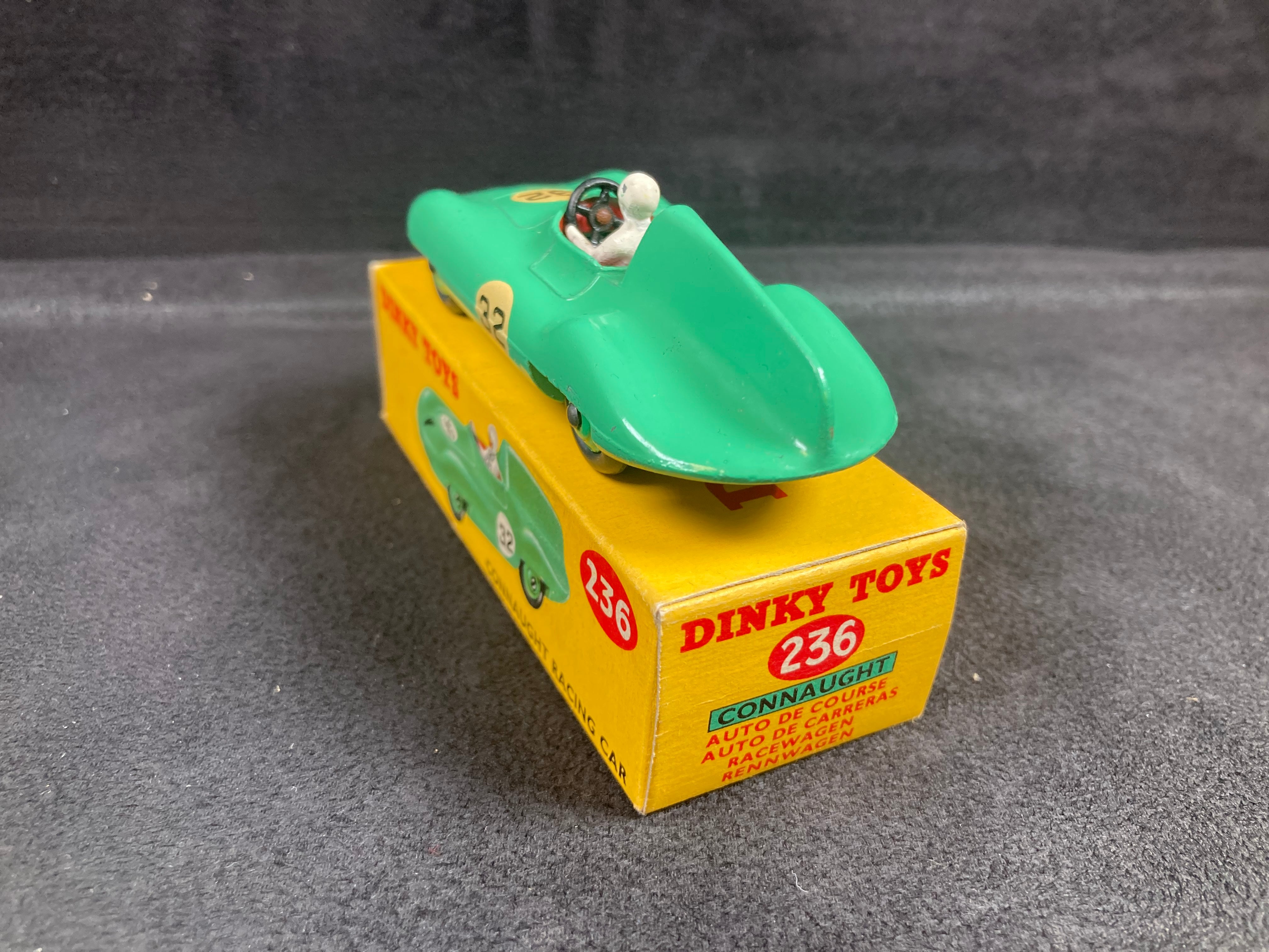 Dinky 236 Connaught Racing Car & Trade Box, 99% Mint/Boxed