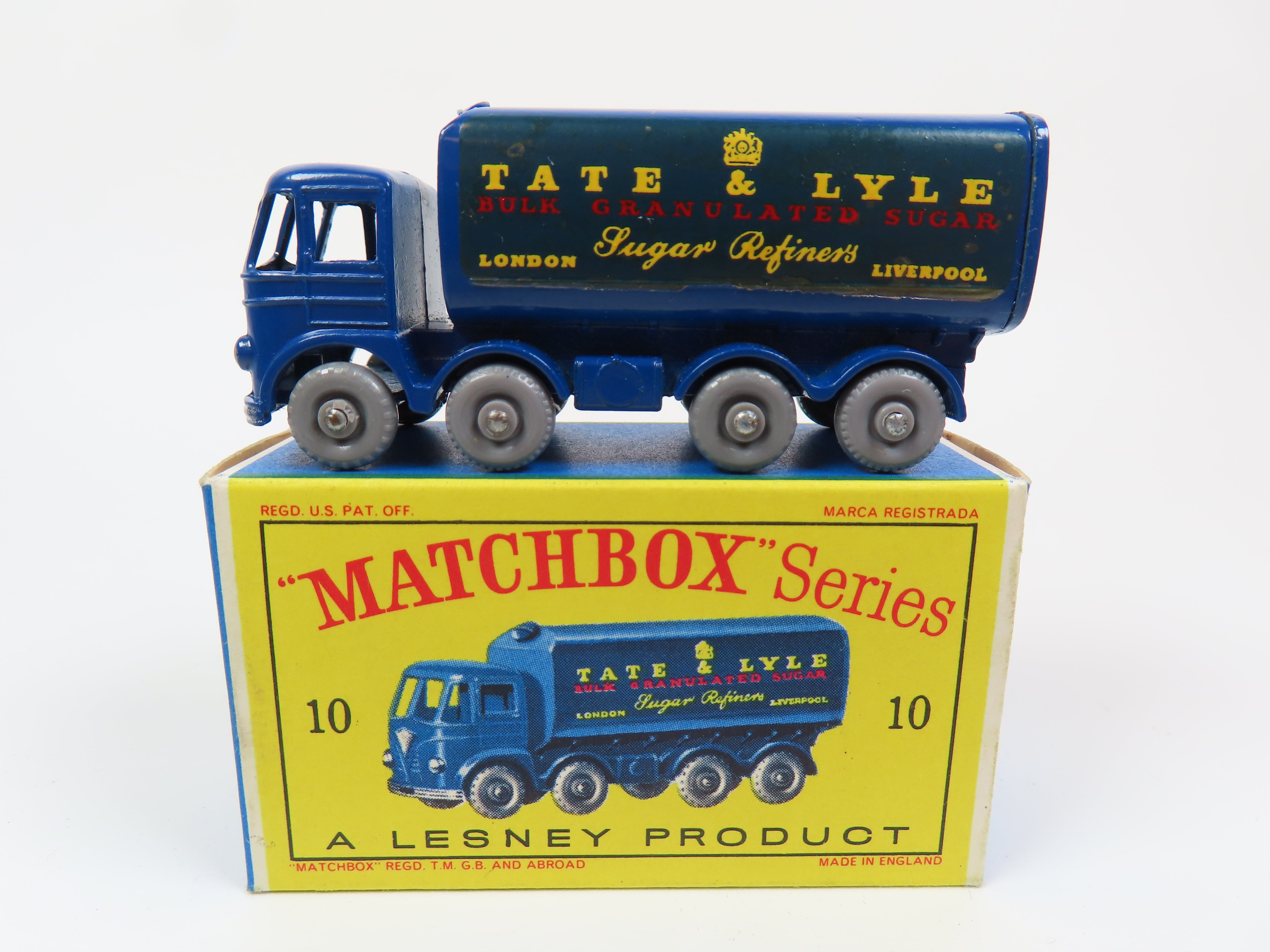 Matchbox No.10 Sugar Container Truck, very near mint/Boxed