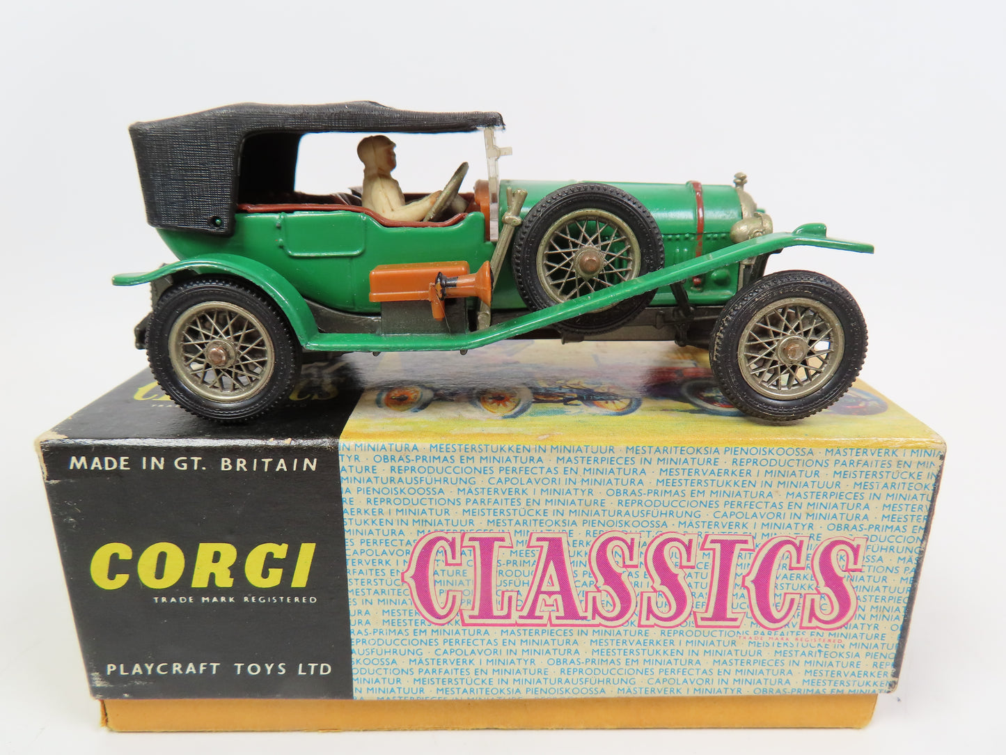 Corgi Classics 9001  - 1927 Bentley - Green - 99% Mint boxed.