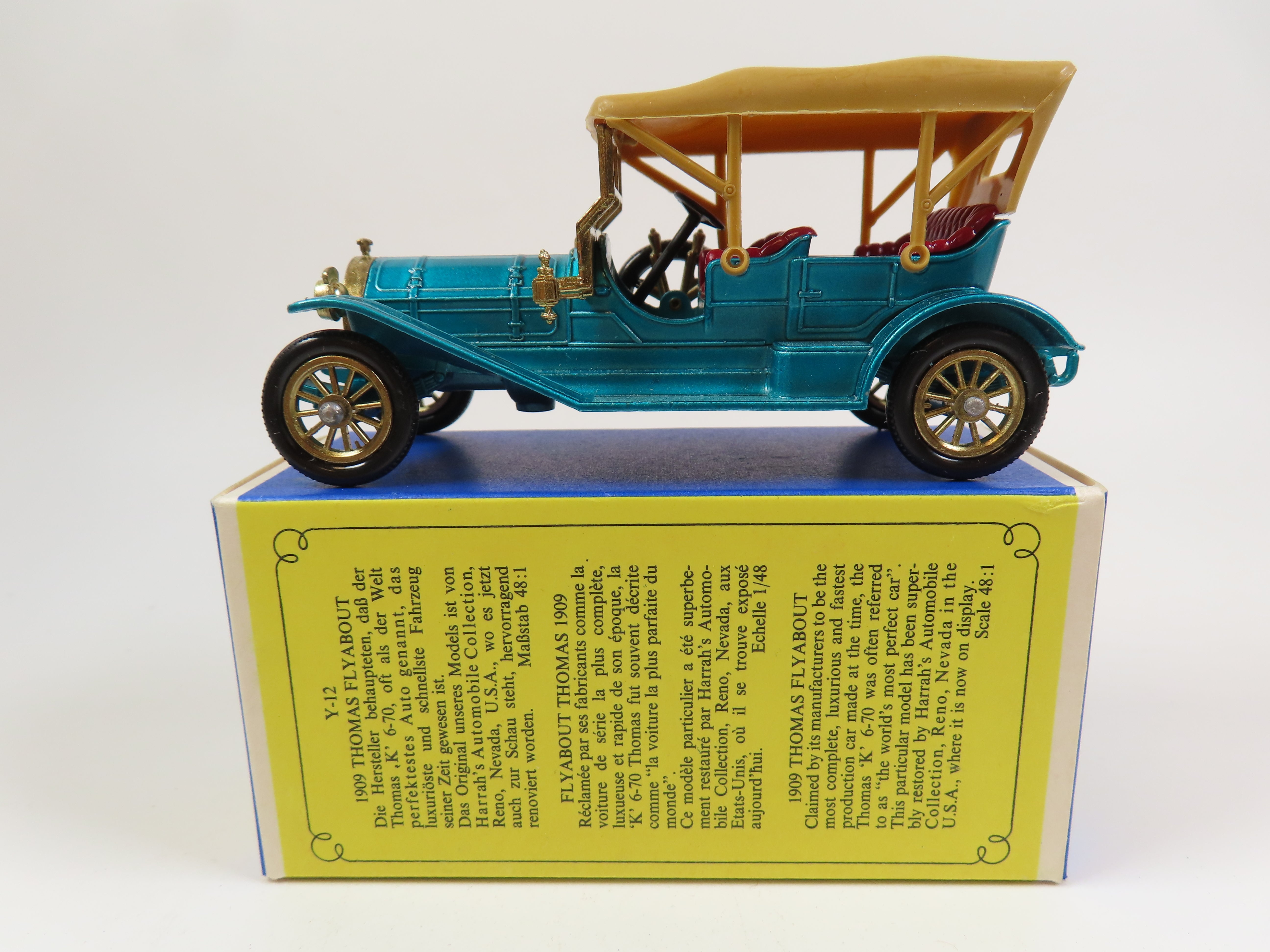 Matchbox Yesteryear Y-12 1909 Thomas Flyabout, Mint/Boxed