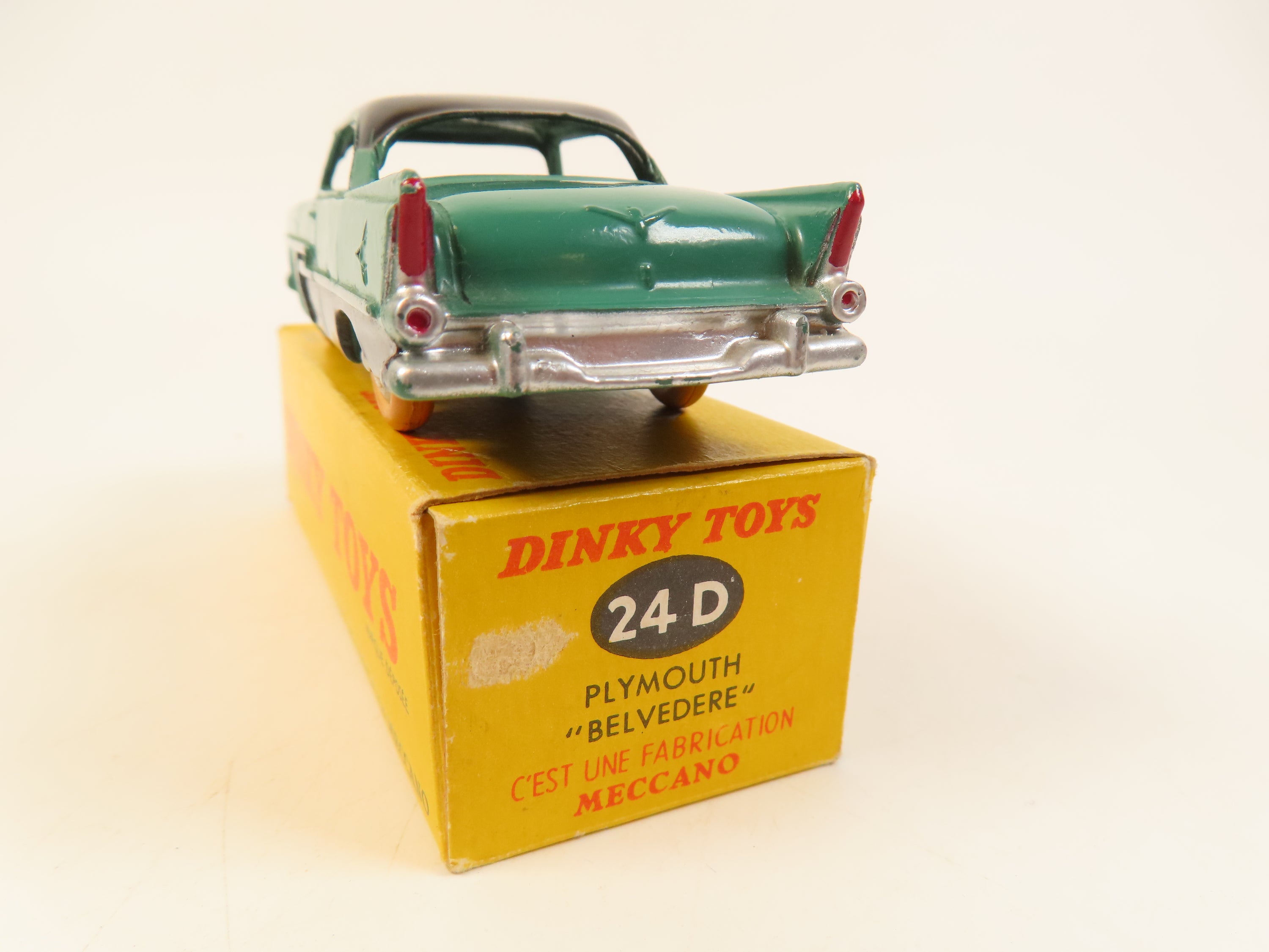 Voiture Johnny Jouet Dinky Toys France - Plymouth Belvedere, Réf. 24 D, Avec Boîte, Occasion Vintage Modèle Réduit Ancien Avec Boîte Voiture Johnny Jouet Dinky Toys France - Plymouth Belvedere, Réf. 24 D, Avec Boîte, Occasion Vintage Modèle Réduit Ancien Avec Boîte