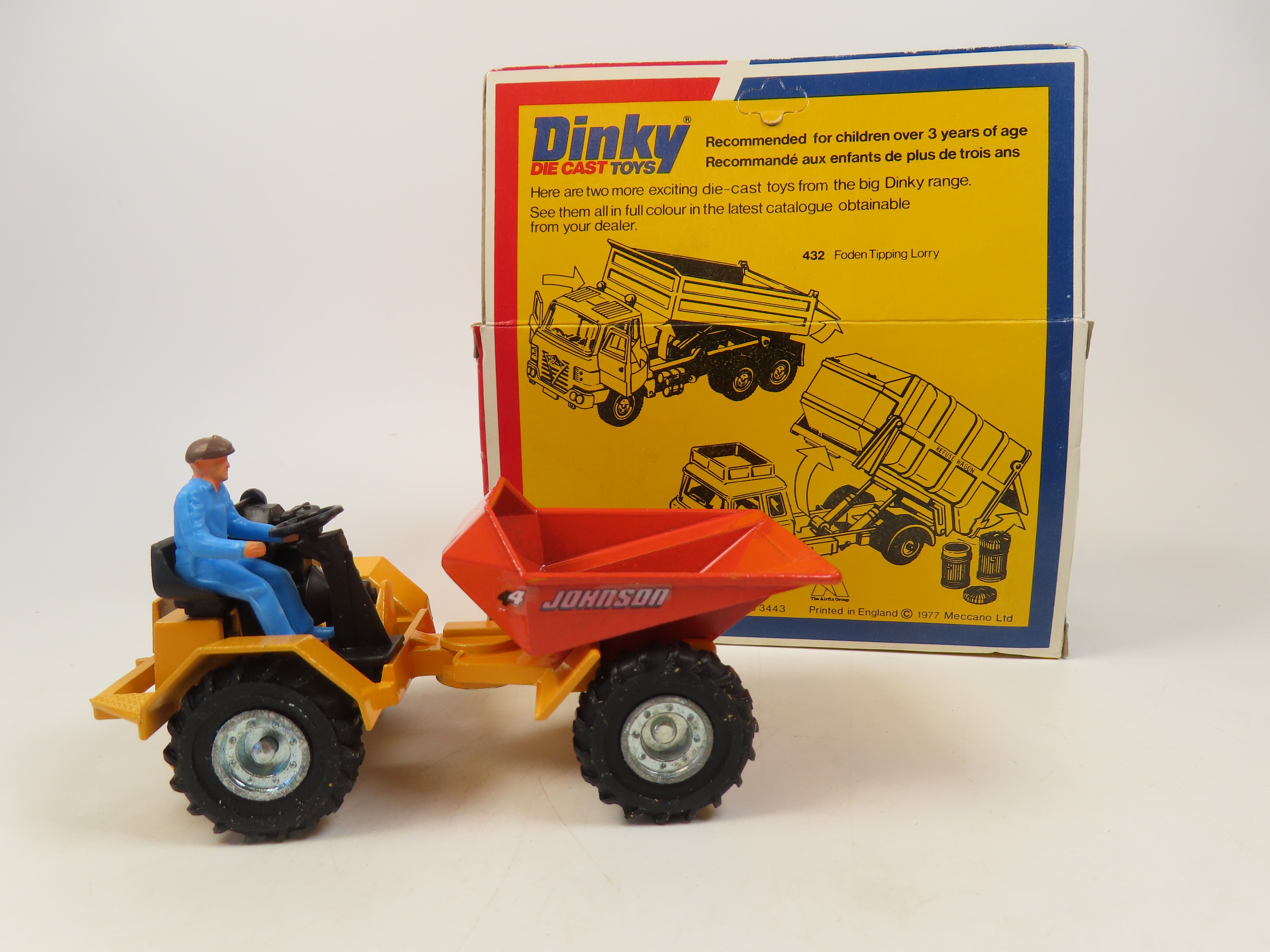 Dinky 430 Johnson 2 Ton Dumper, 99% Mint/Boxed! – Andrew Clark Models