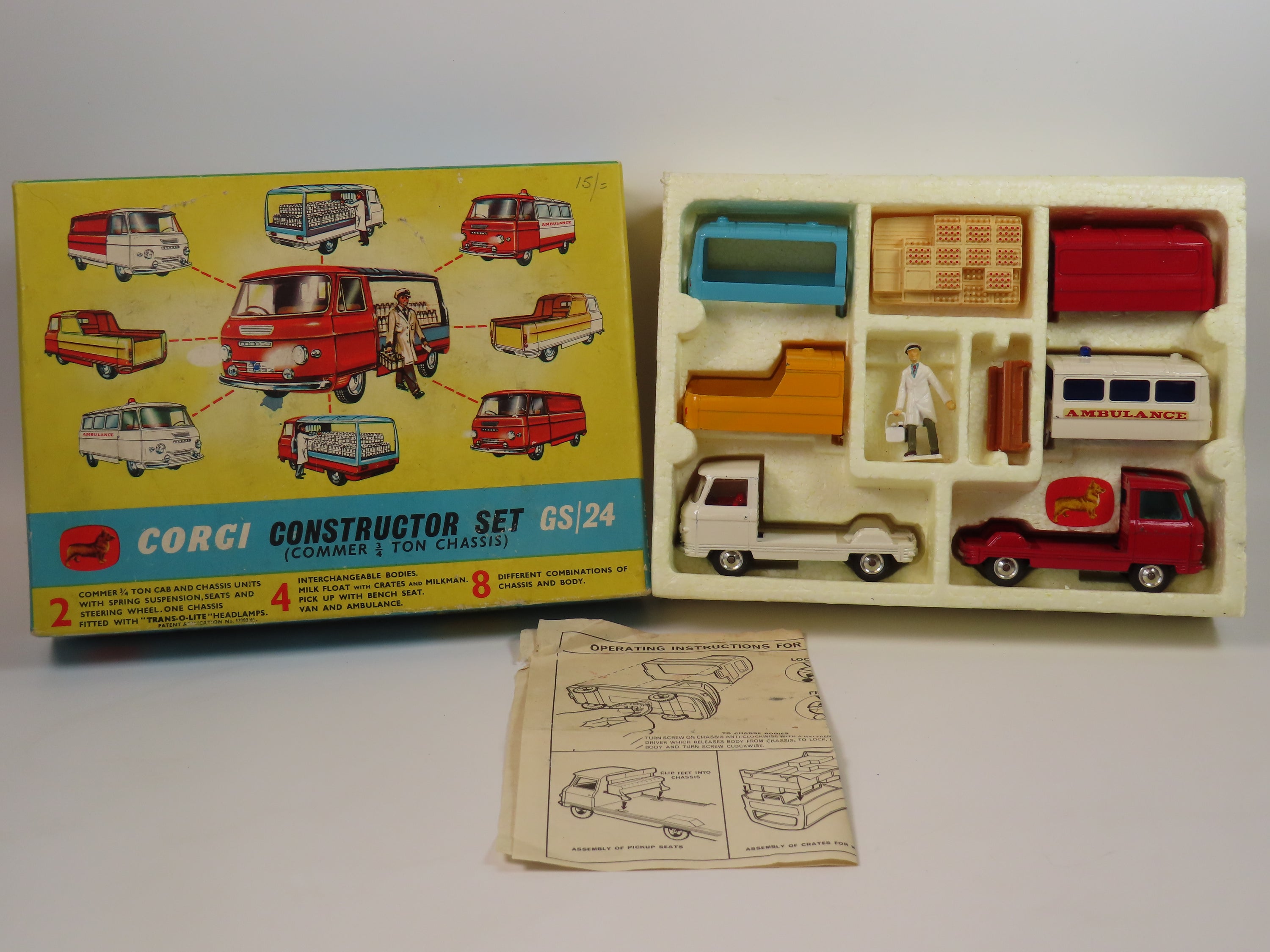 A Corgi Gift Set No. 24 Constructor Set (Commer ¾ ton chassis) and a No A Corgi Gift Set No. 24 Constructor Set (Commer ¾ ton chassis) and a No