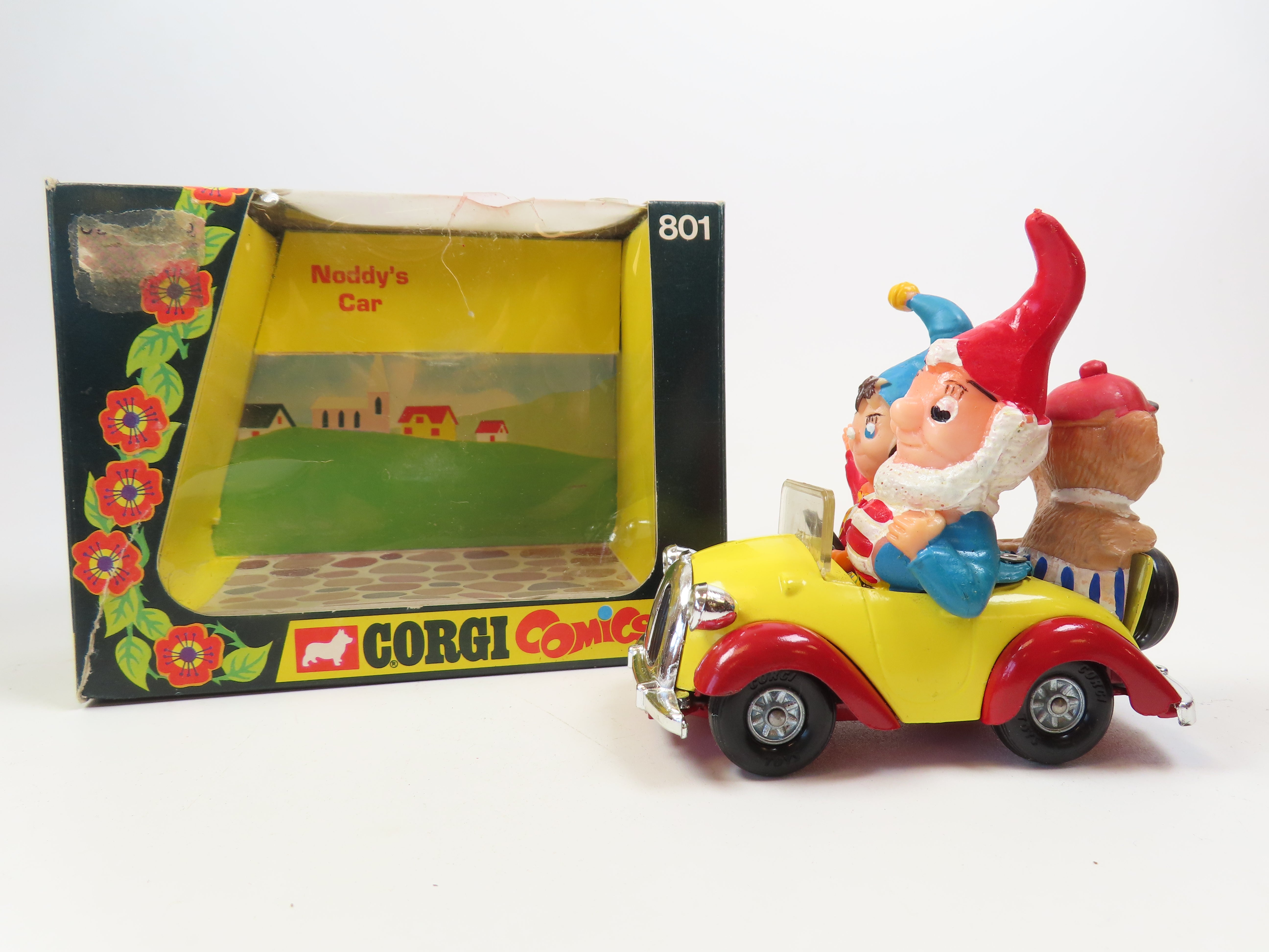 CORGI COMICS Noddy’s Car 801 ヴィンテージ Corgi Comics 801 Noddy's Car, 99% Mint/Boxed! Rare model with the