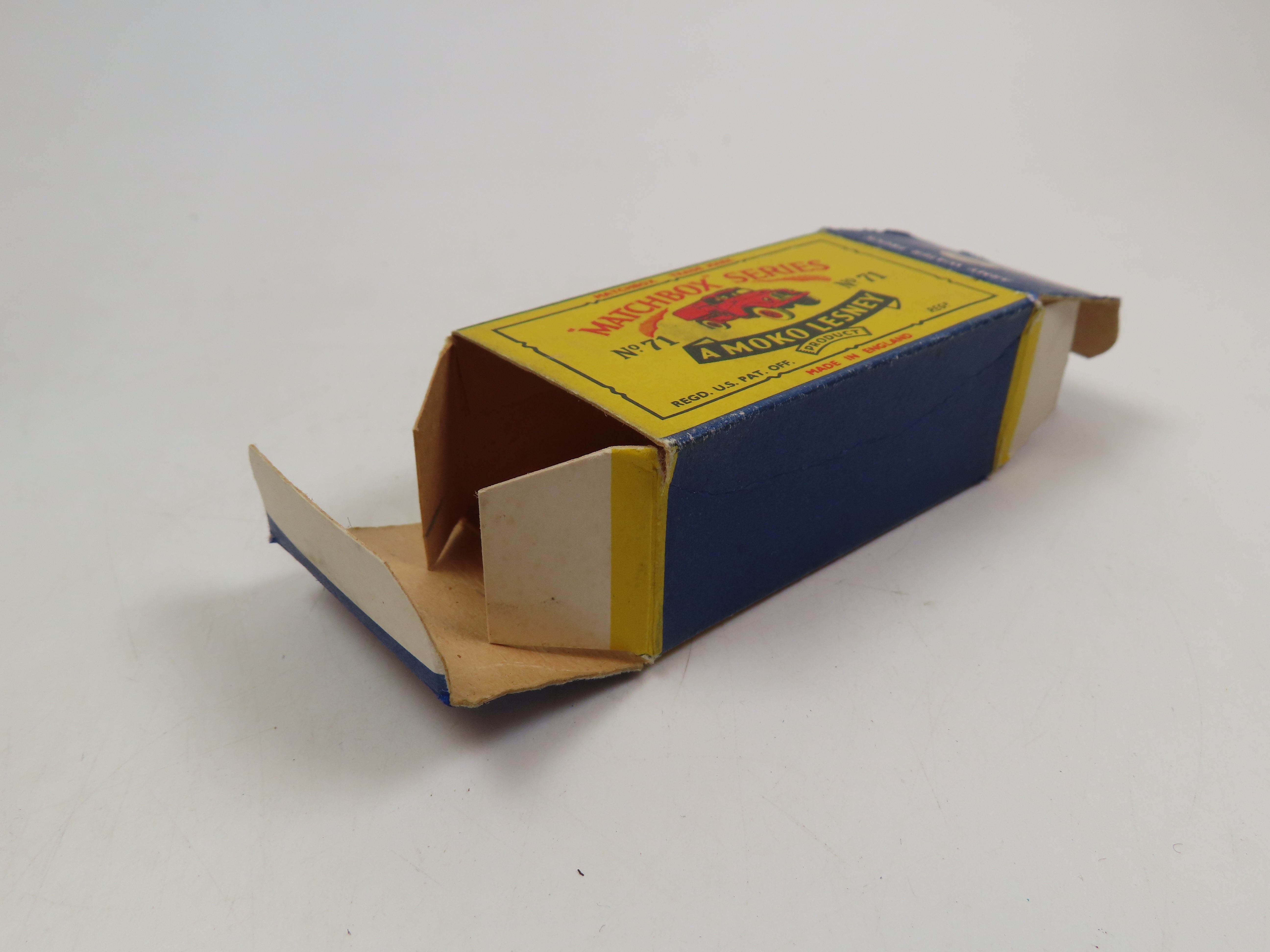 Matchbox Series No.71 Army Water Truck Box Only and badge! , Very