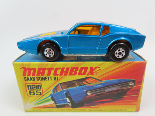 Matchbox Superfast 65 Saab Sonett 111 - Met Blue - Mint Boxed!