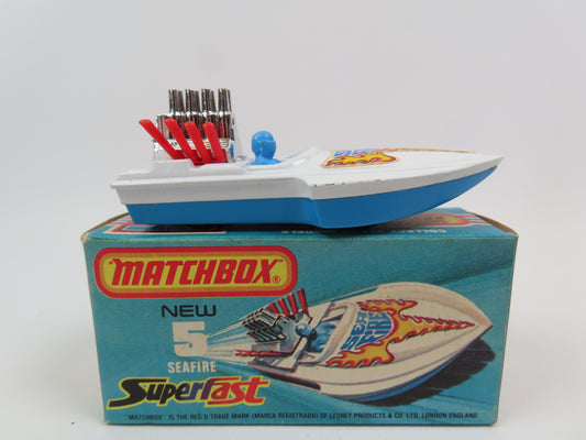 Matchbox Superfast 5 Seafire - White  - 99% Mint Boxed !
