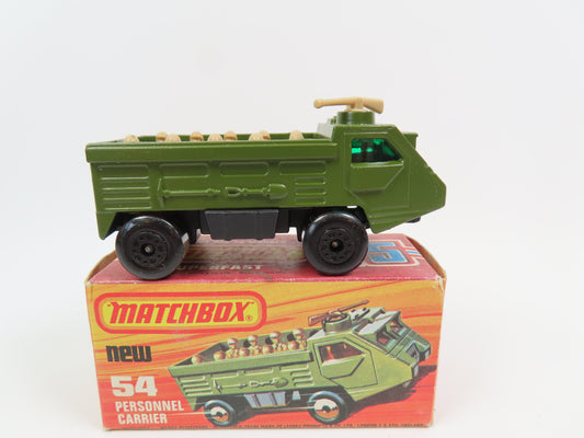 Matchbox Superfast 54 Personnel Carrier - Military Green - Mint Boxed!