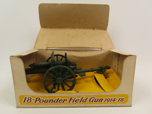 Crescent Toys No 1249 - 18-Pounder Field Gun - Green - 99% Mint Boxed!