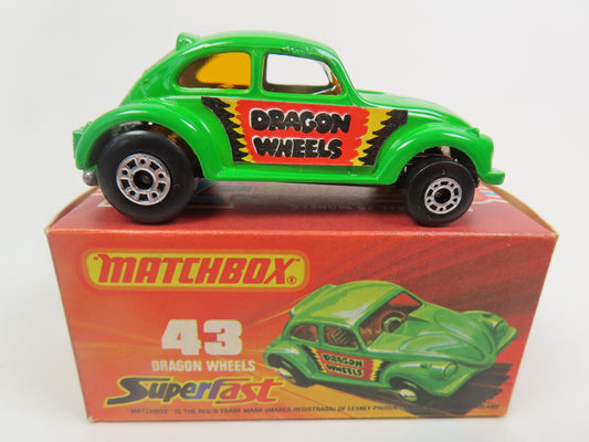 Matchbox Superfast 43 Flying Wheels - Green - Mint Boxed!