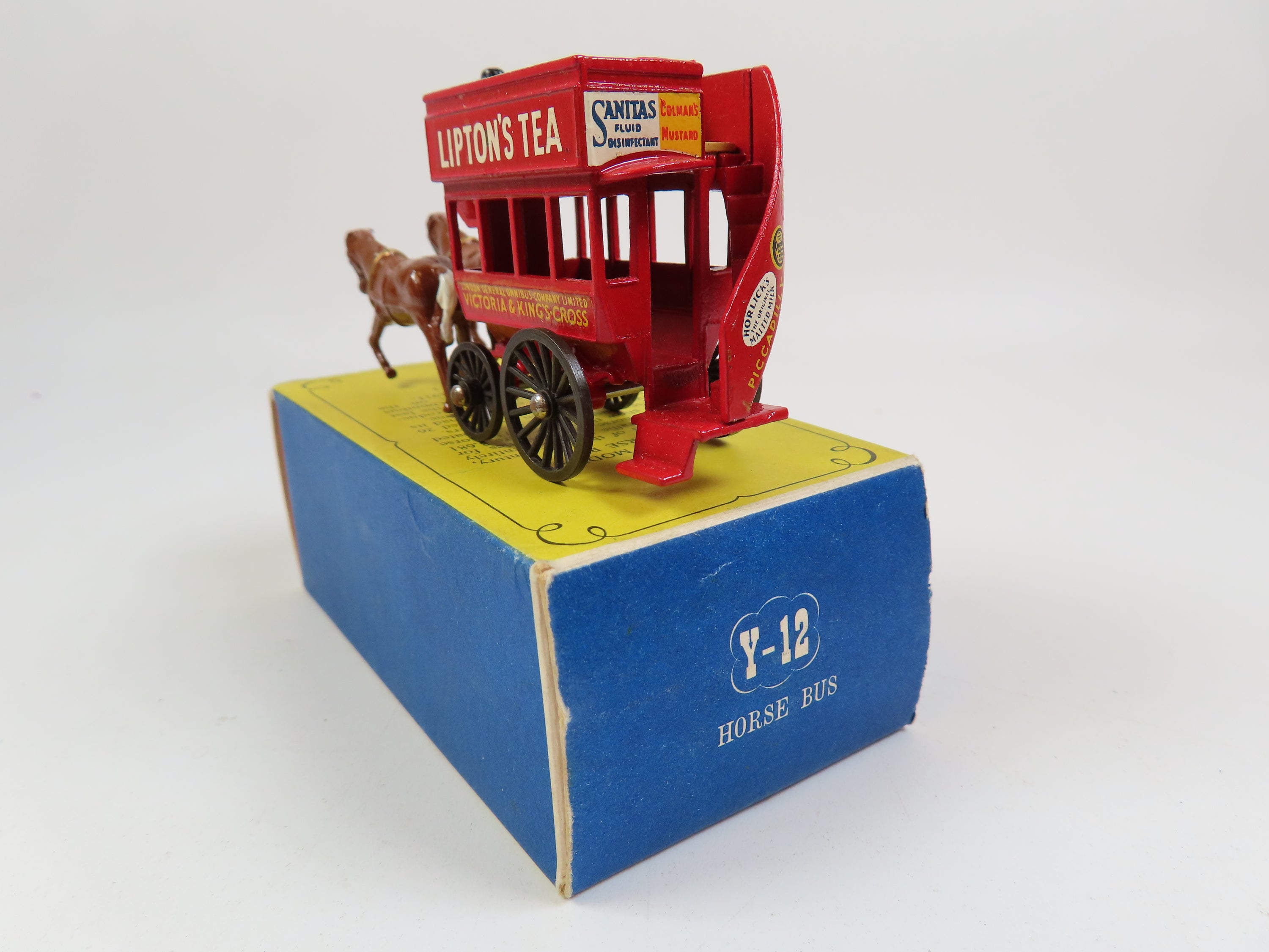 Matchbox Lesney Yesteryear 12 a Horse Drawn London Bus D1 Style Repro Box Matchbox Lesney Yesteryear 12 a Horse Drawn London Bus D1 Style Repro Box
