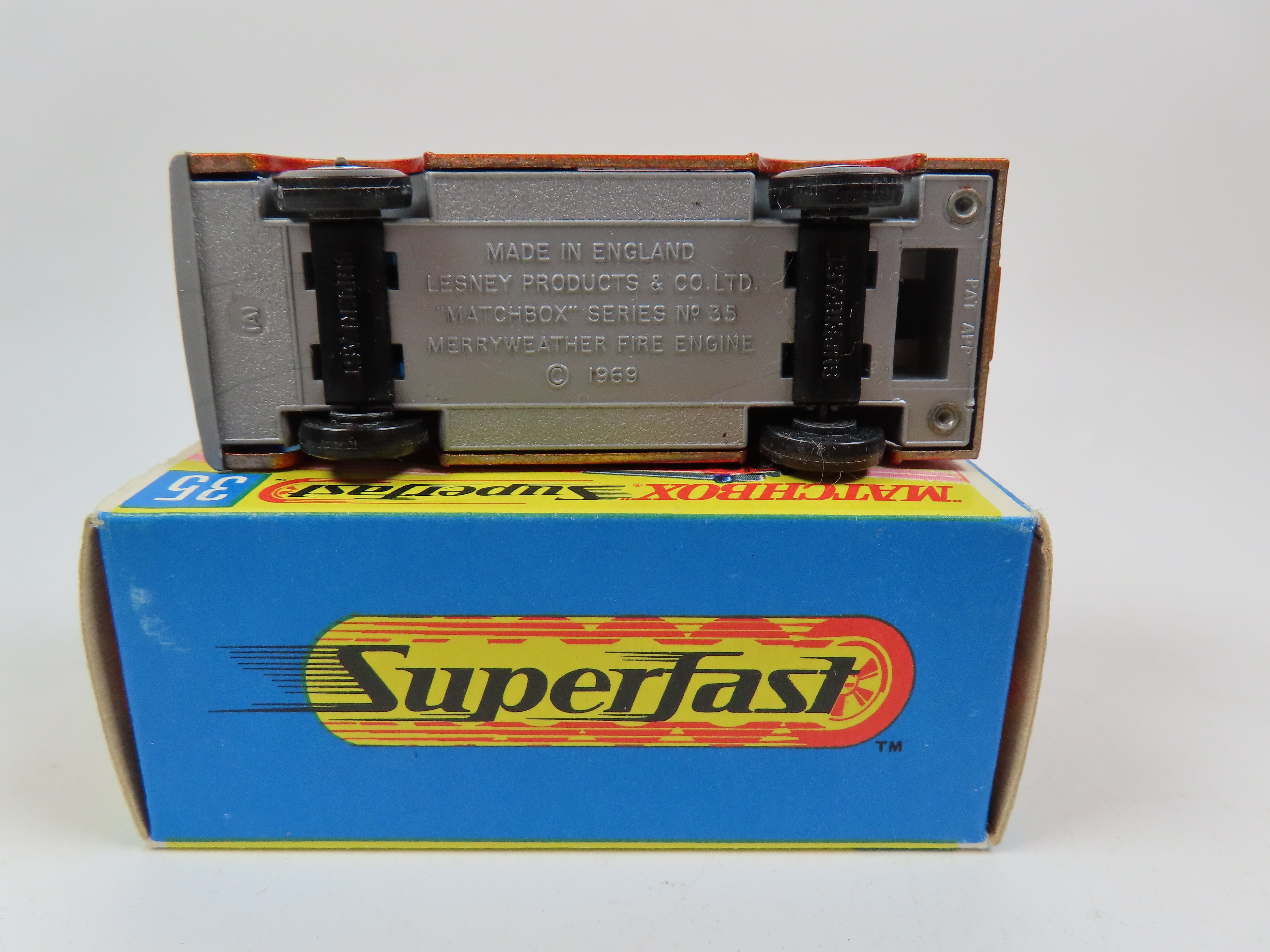 Matchbox Superfast 35 Merryweather Fire Engine, Mint/Boxed