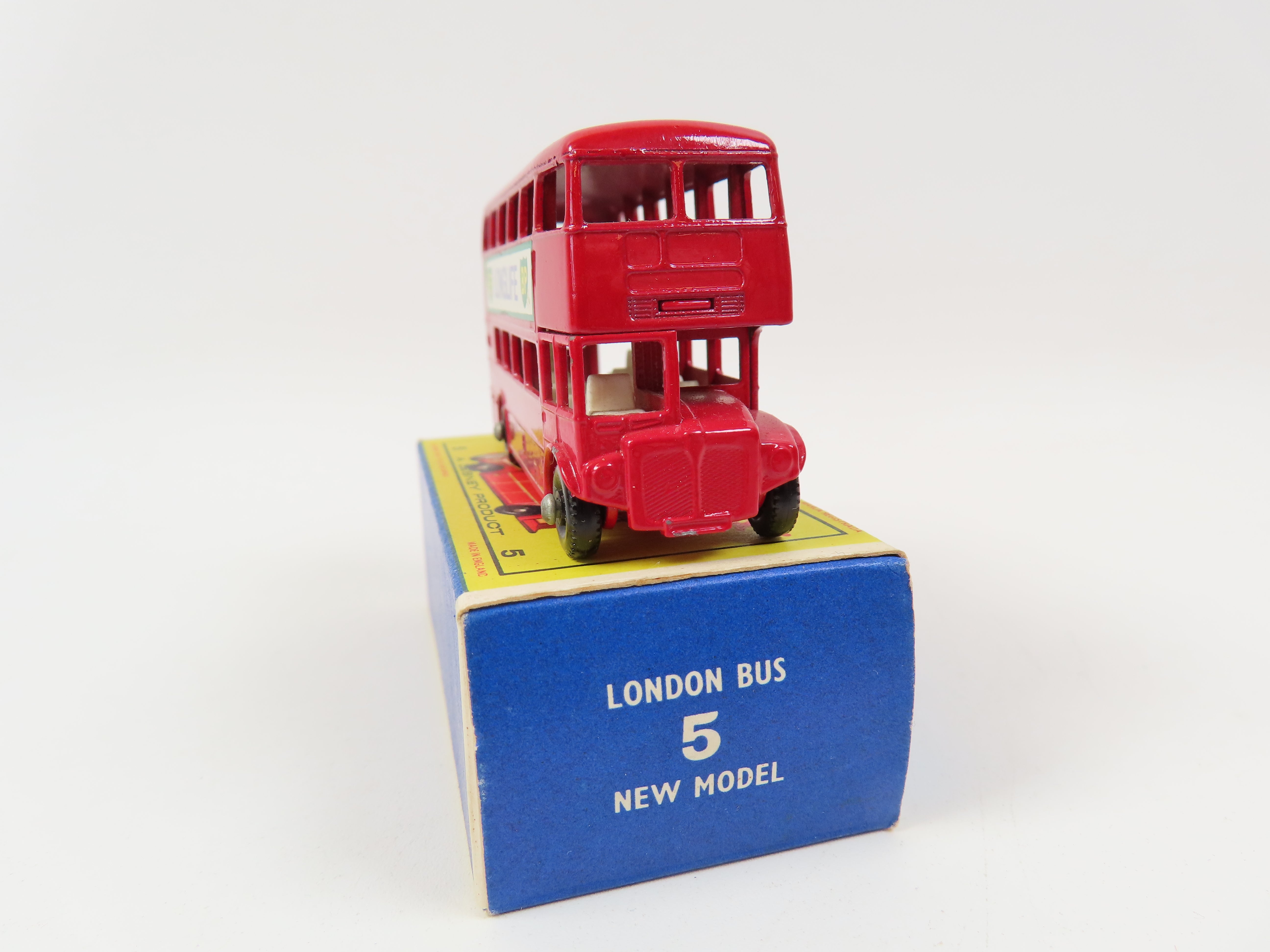 Matchbox No.5 London Bus 'BP Longlife', Very Near Mint/Boxed