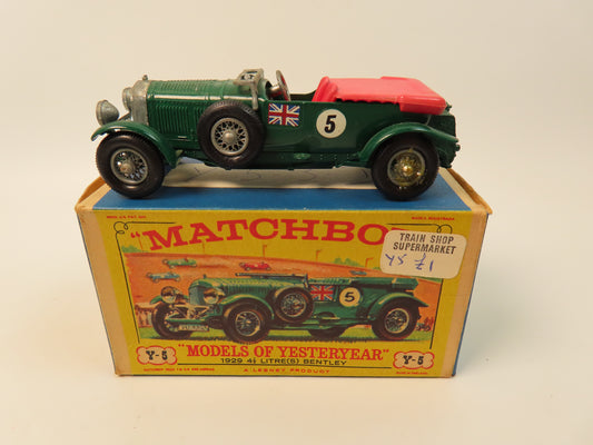 Matchbox Yesteryear Y5 - 1929 4.5 Litre Bentley - Very near mint/boxed!