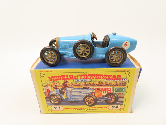 Matchbox Yesteryear Y6 - Supercharged Bugatti Type 35 - Very near mint/boxed!