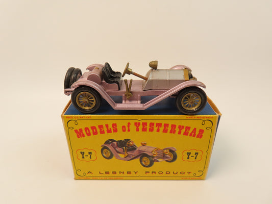 Matchbox Yesteryear Y7 - Mercer 1913 Raceabout Type 35J - 99% Mint/Boxed!
