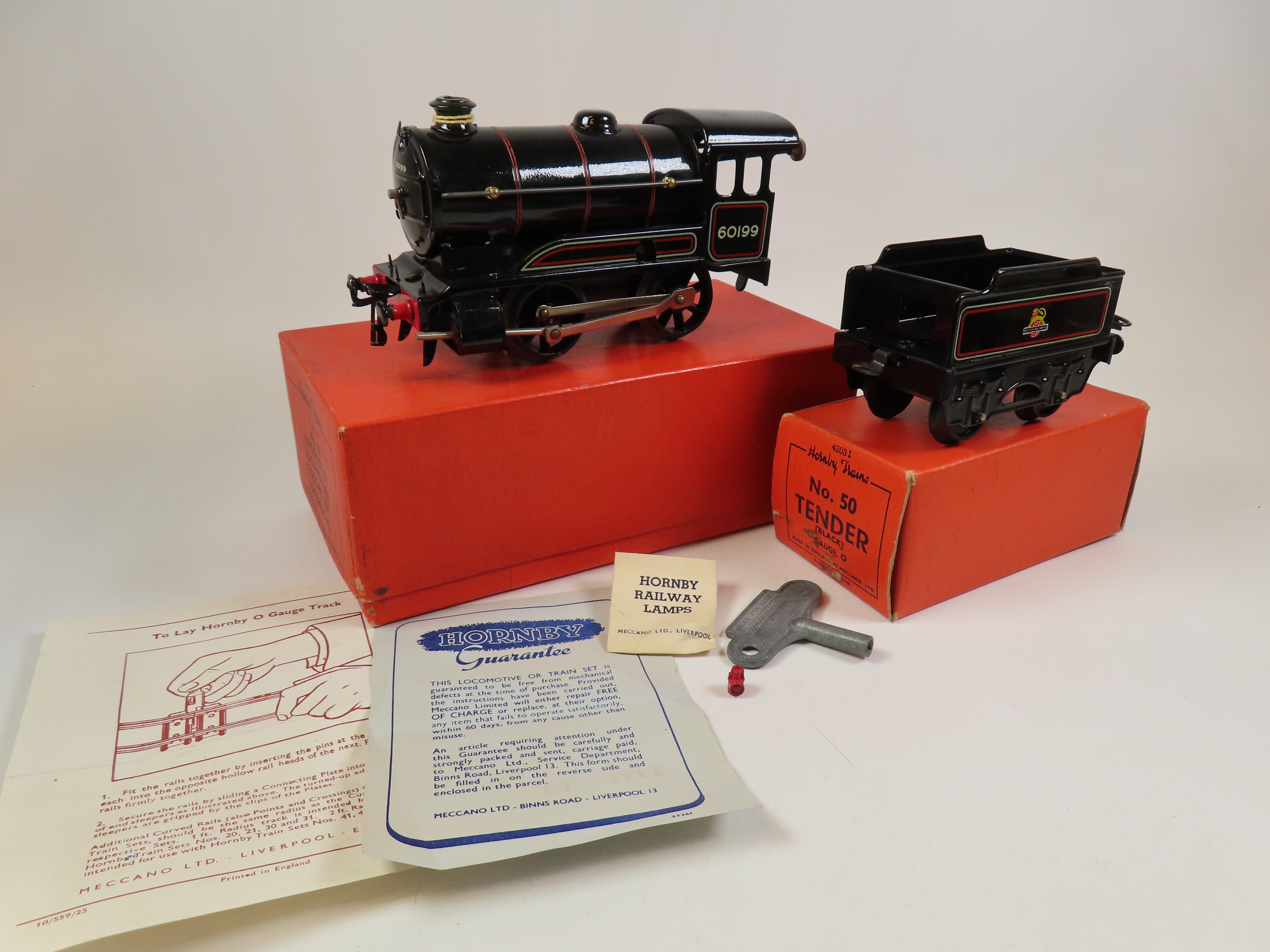 Hornby Trains No.50 Locomotive BR Black No '60199' & No.50 Tender, O G ...