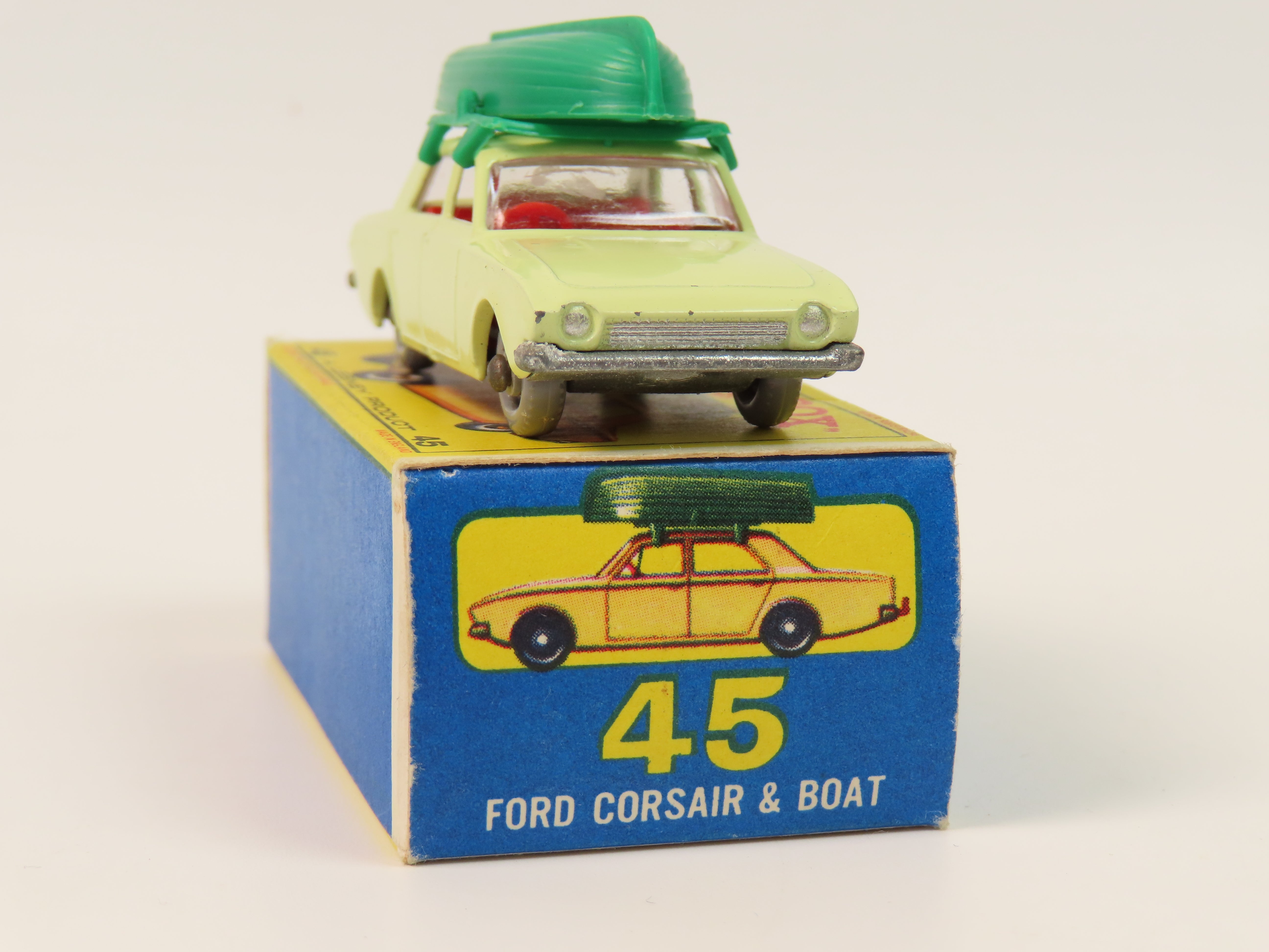 Matchbox Series No.45 Ford Corsair & Boat, 99.9% Mint/Boxed! RARE