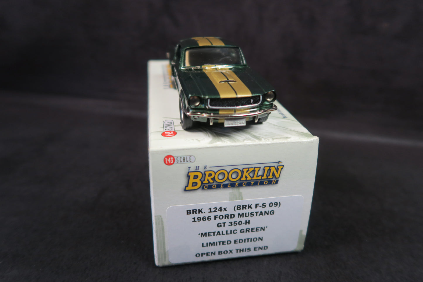 Brooklin Models BRK.124x (BRK F-S 09) 1966 Ford Mustang GT 350-H 'Metallic Green', 1/43, 99%Mint/Boxed!