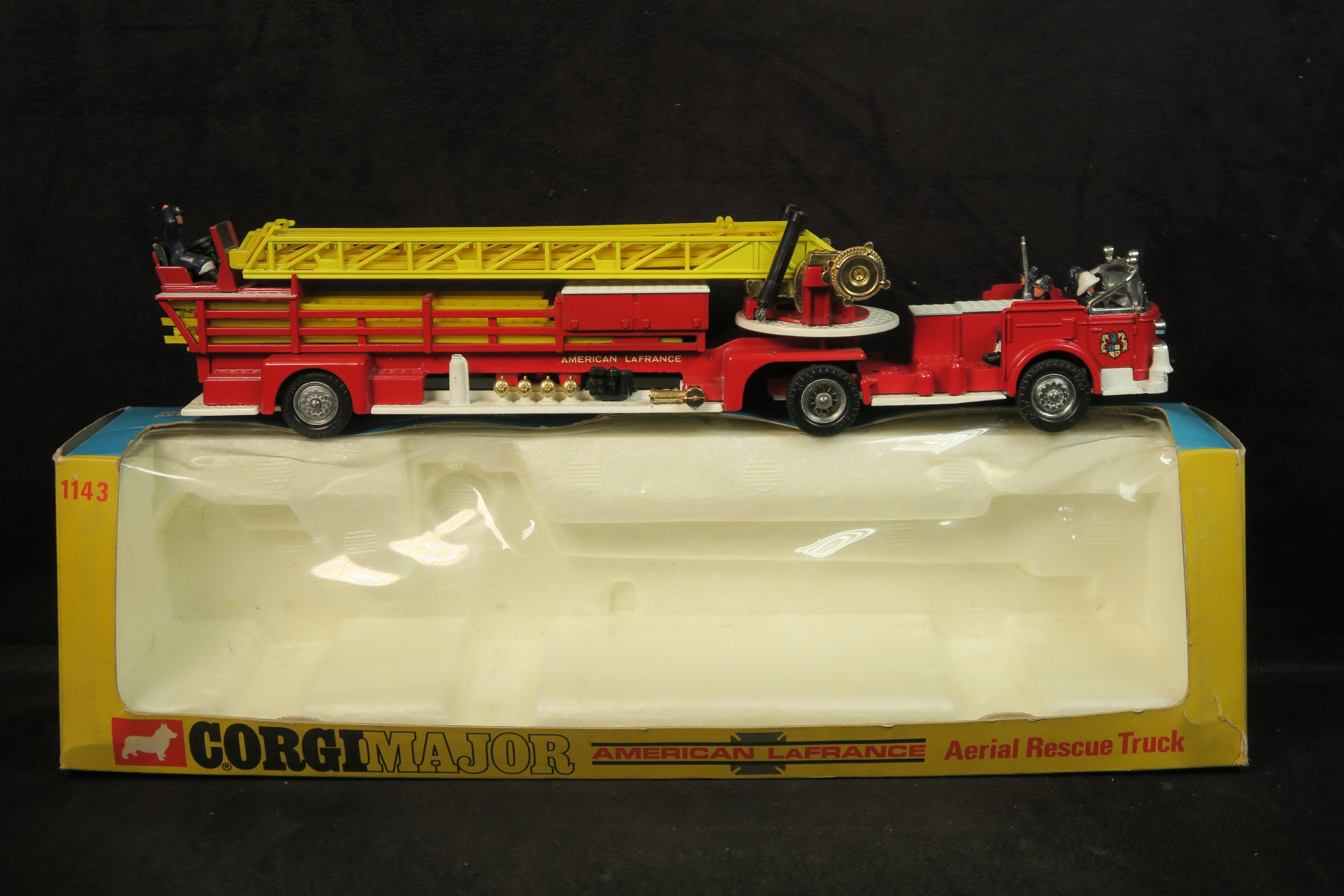 Corgi Major Toys American La France Aerial Rescue Truck With Working Ladder Corgi Major Toys American La France Aerial Rescue Truck With Working Ladder