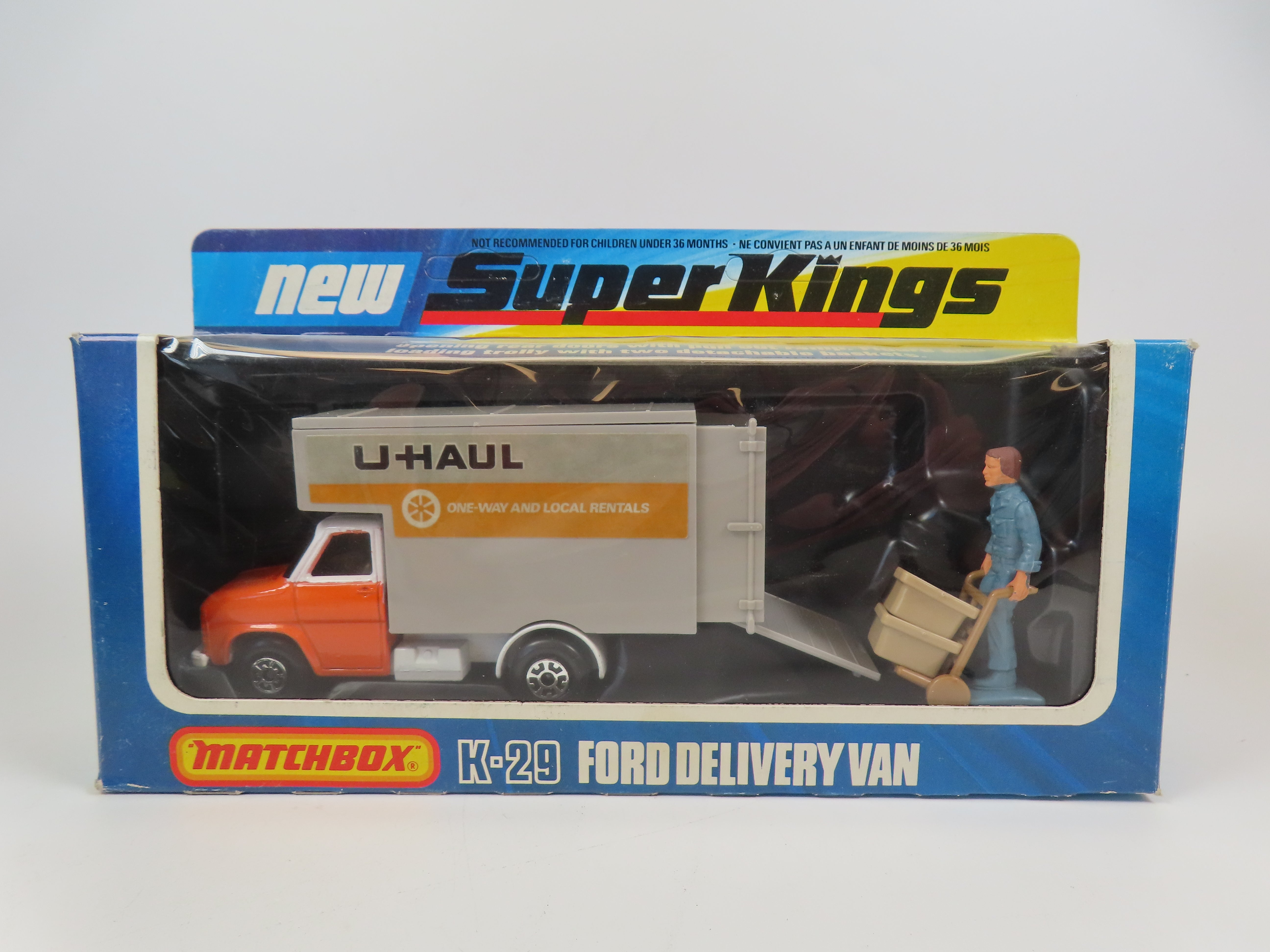 Matchbox Superkings K-29 Ford Delivery Van 'U-Haul, 99%Mint/Boxed ...