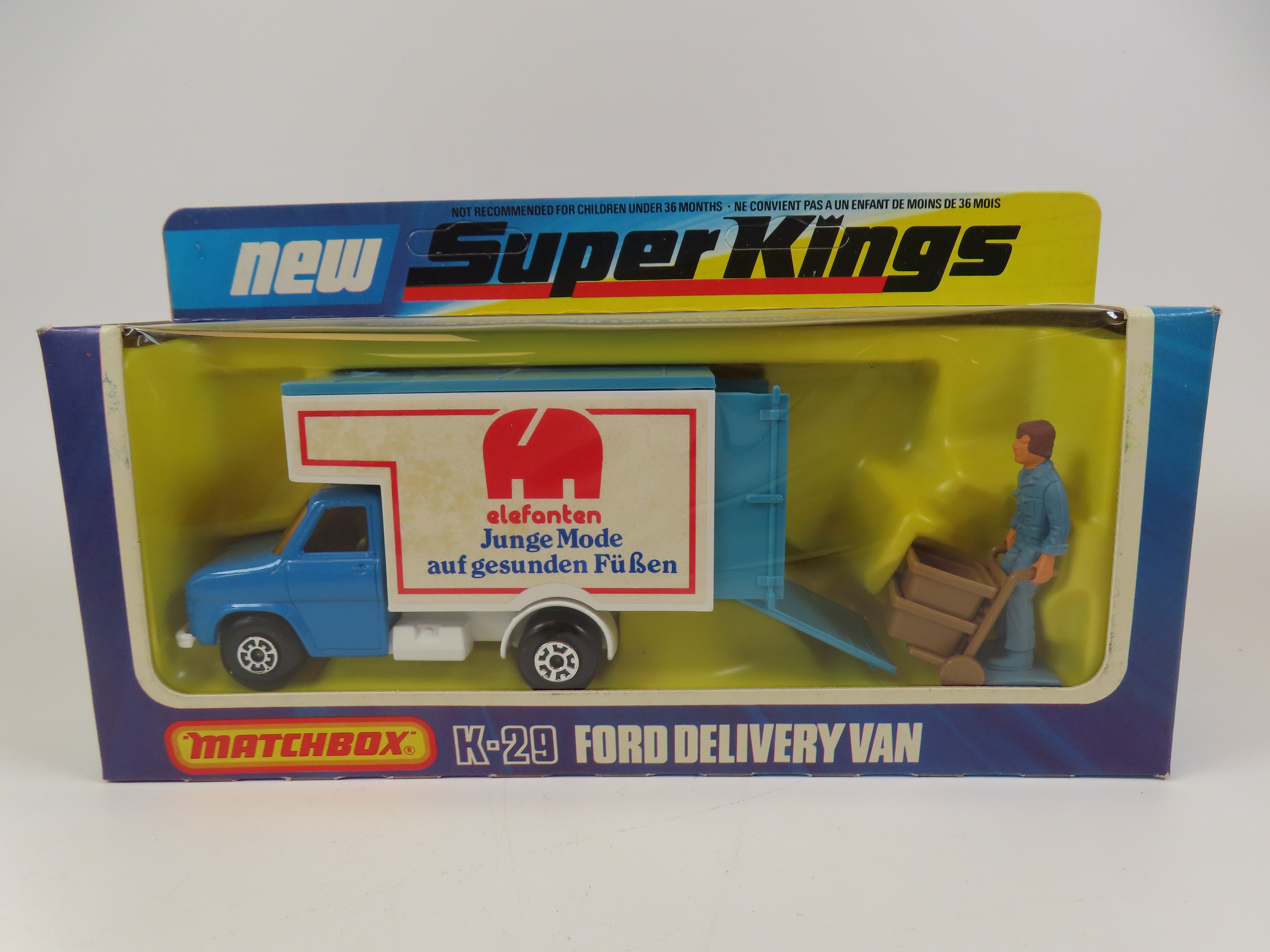 Matchbox Superkings K-29 Ford Delivery Van 'Elefanten', 99.9%Mint/Boxe ...