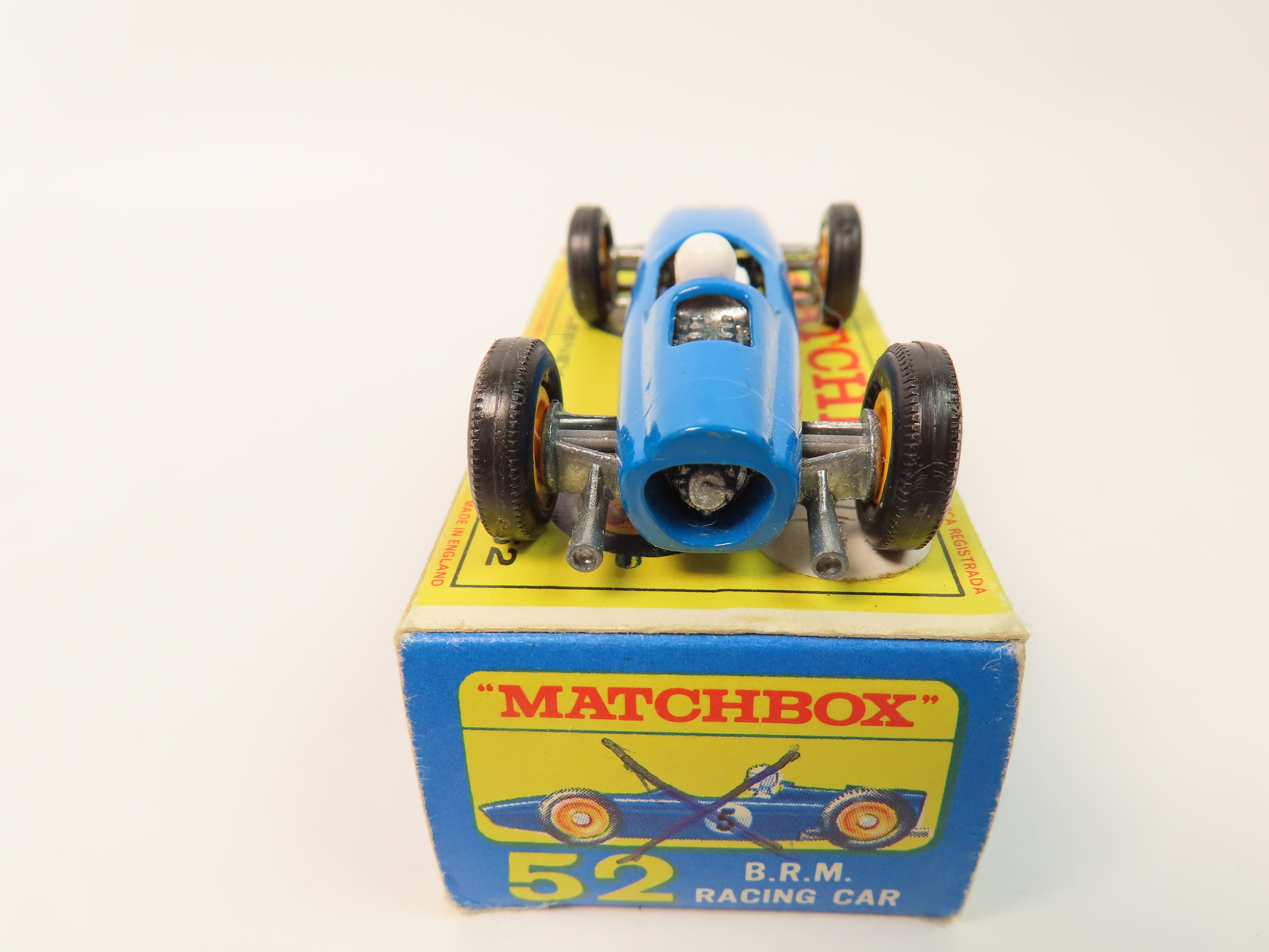 Matchbox 52 - B.R.M. Racing Car - blue - mint boxed! – Andrew