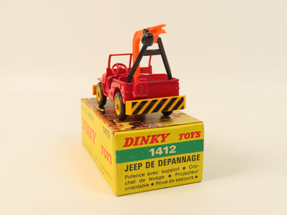 French Dinky 1412 Jeep De Depannage, Very Near Mint/Boxed!