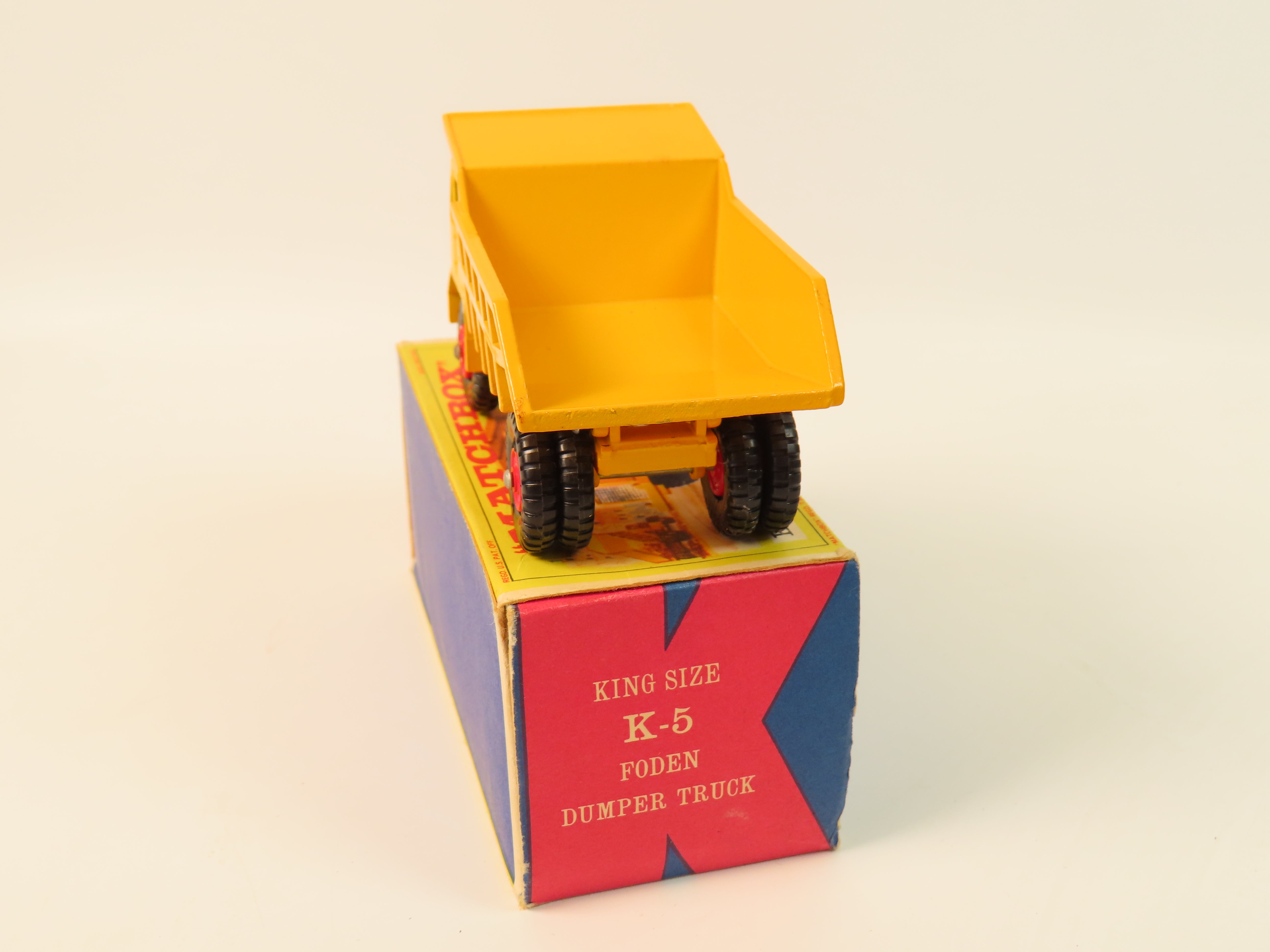 Matchbox King Size K-5 Foden Dumper Truck, 99% Mint/Boxed