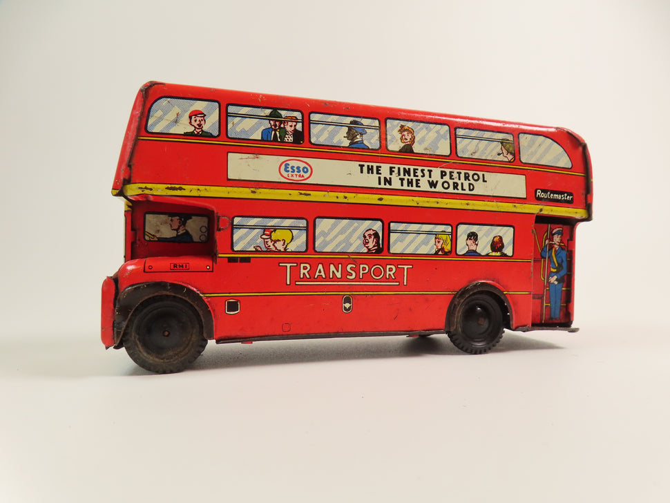 Wells Brimtoy Tinplate Routemaster Bus (Friction Drive), Nice Example ...