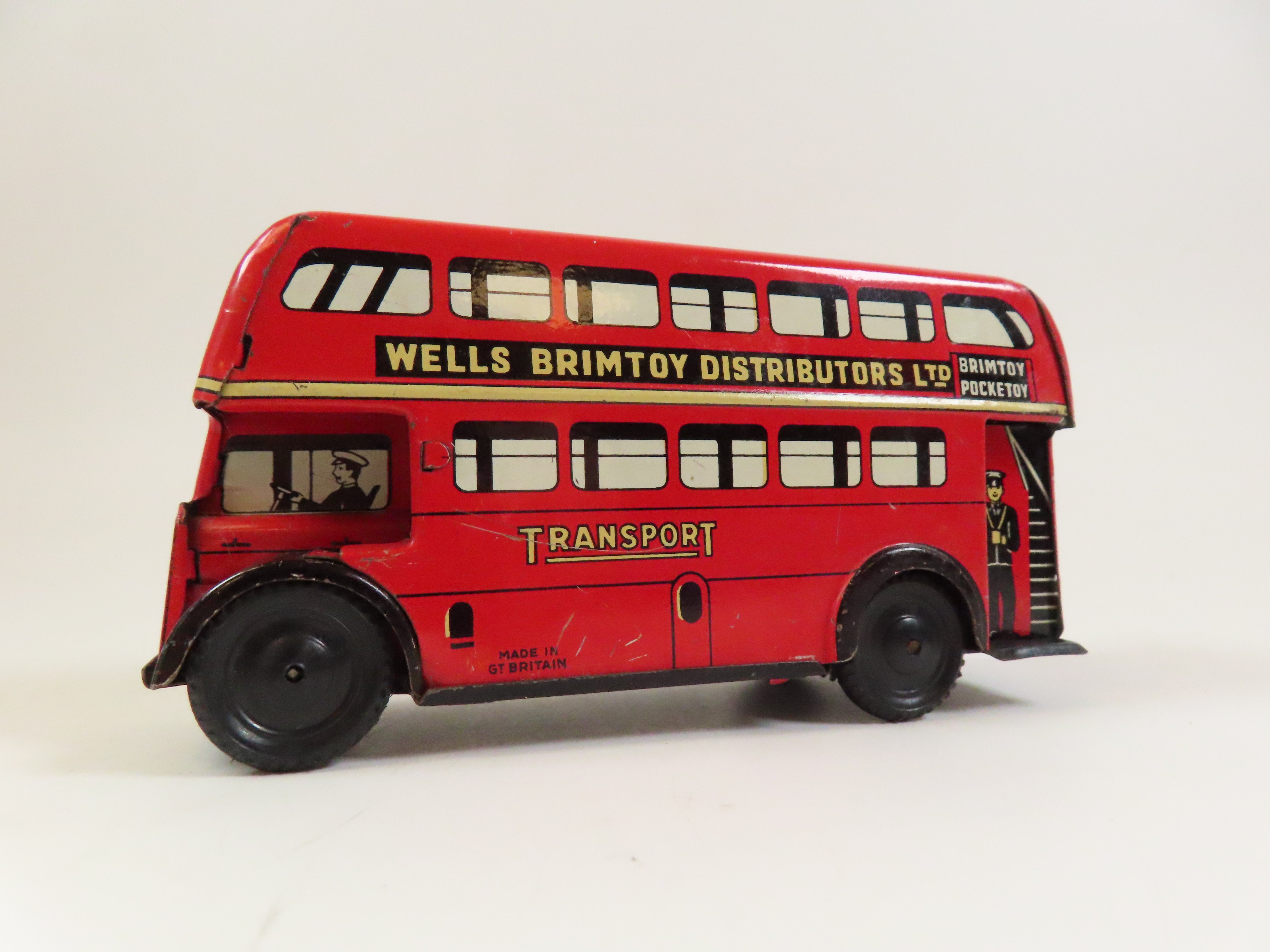 Pocketoy Wells Brimtoy Pocketoy London Transport Double Decker Bus, Very Near M ...