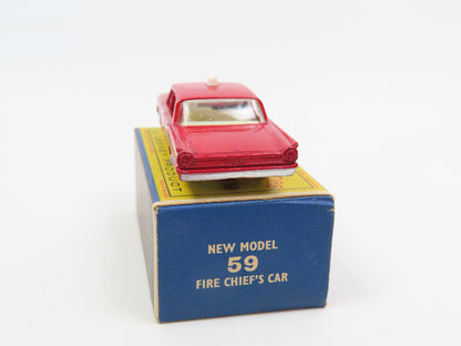 Matchbox 59 Fire Chief's Car, Very Near Mint/Boxed!
