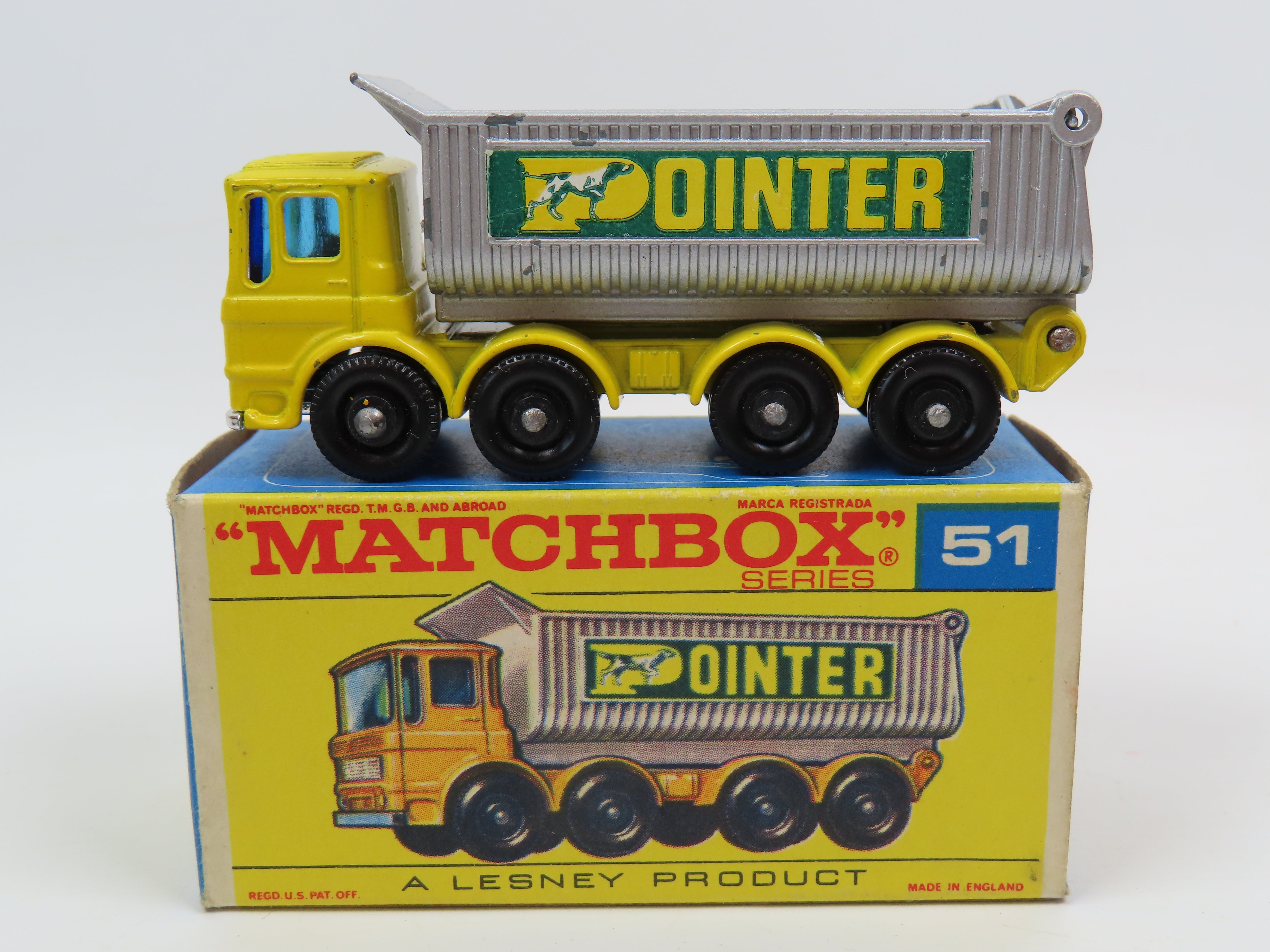Matchbox 51 8 Wheel Tipper 'Pointer', Very Near Mint/Boxed
