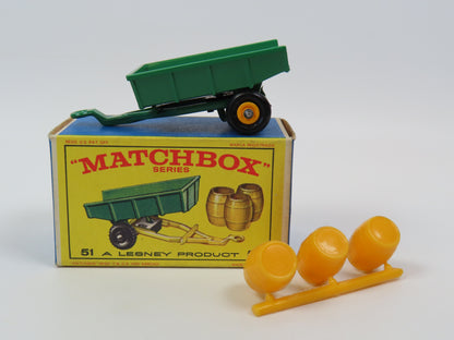 Matchbox 51 Trailer with Barrels,  Mint/Boxed!