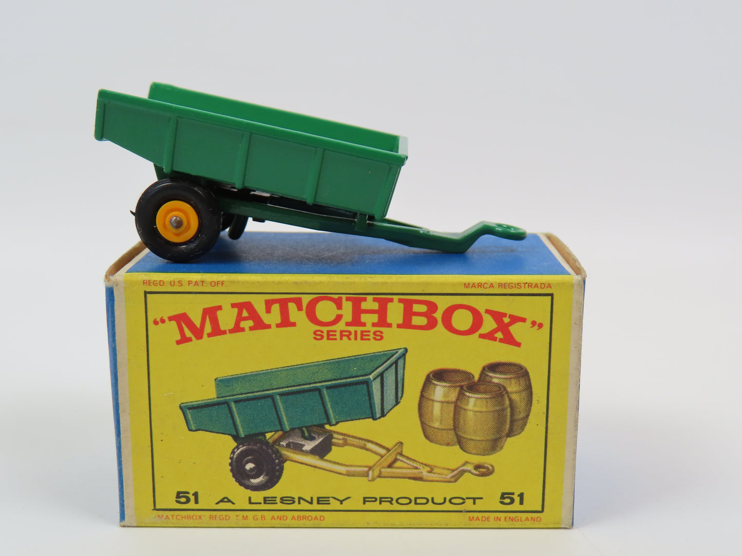 Matchbox 51 Trailer with Barrels,  Mint/Boxed!
