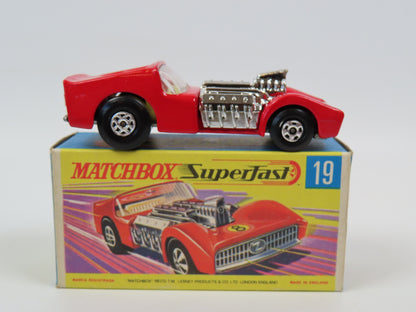 Matchbox Superfast 19 Road Dragster, 99% Mint/Boxed!