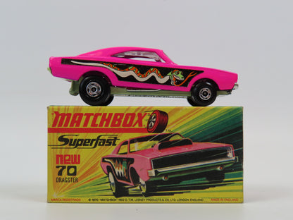 Matchbox Superfast 70 Dodge Dragster, Very Near Mint/Boxed!