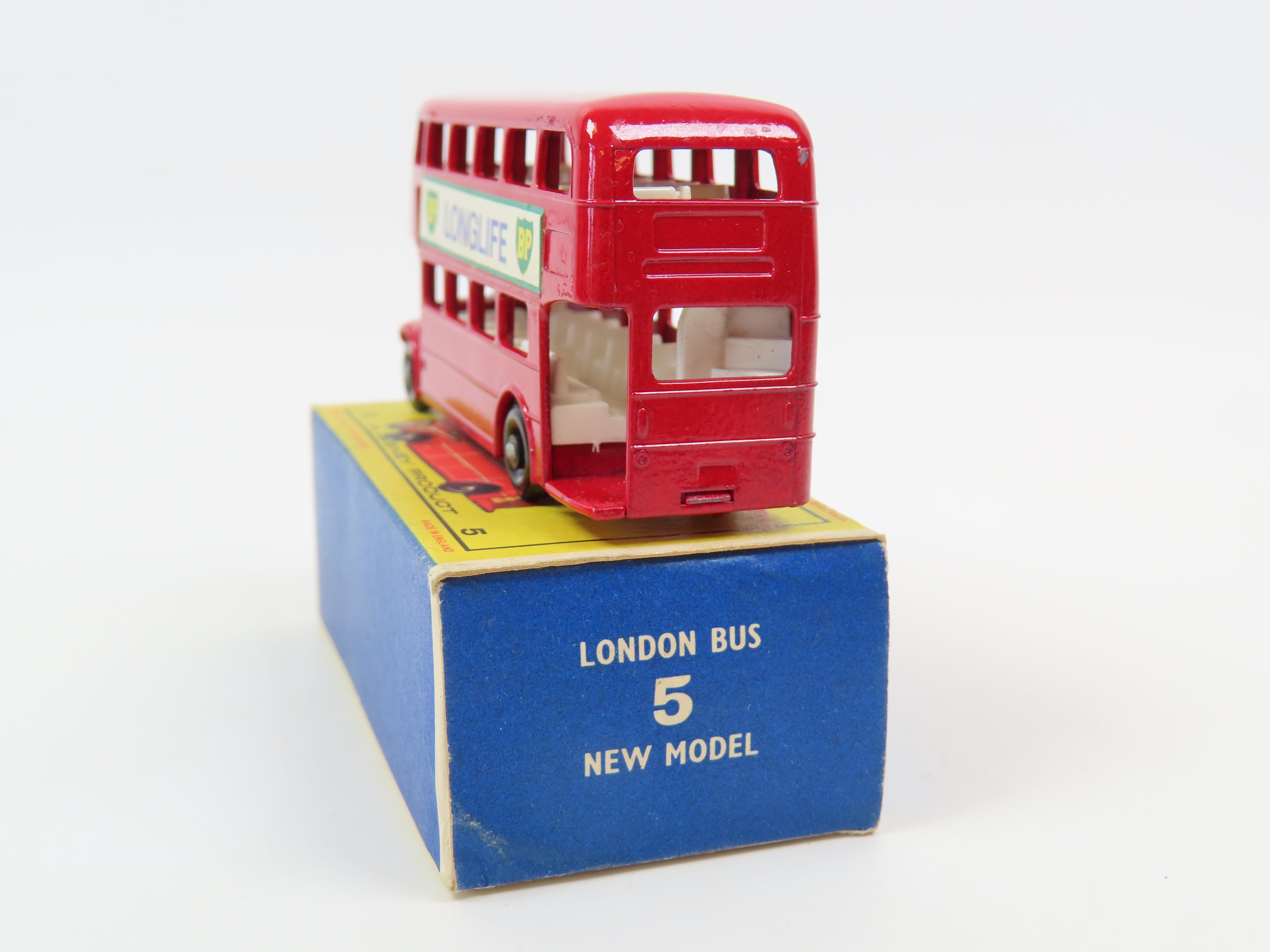 Matchbox 5 London Bus 'BP Longlife', Very Near Mint/Boxed!