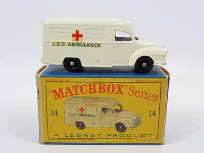 Matchbox 14 Lomas Ambulance, Very Near Mint/Boxed!