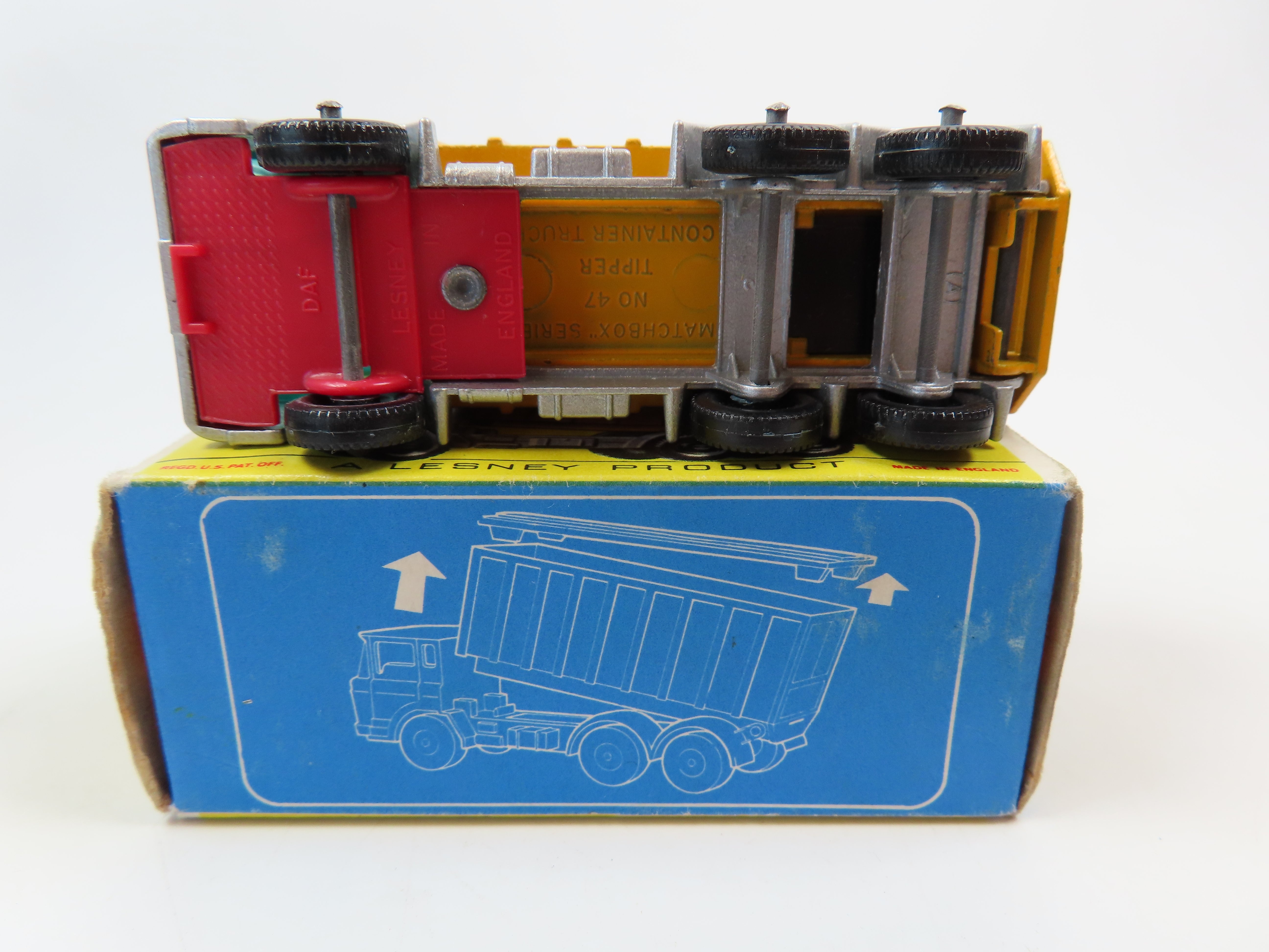 Matchbox No.47 DAF Tipper Container Truck, 99.9% Mint/Boxed