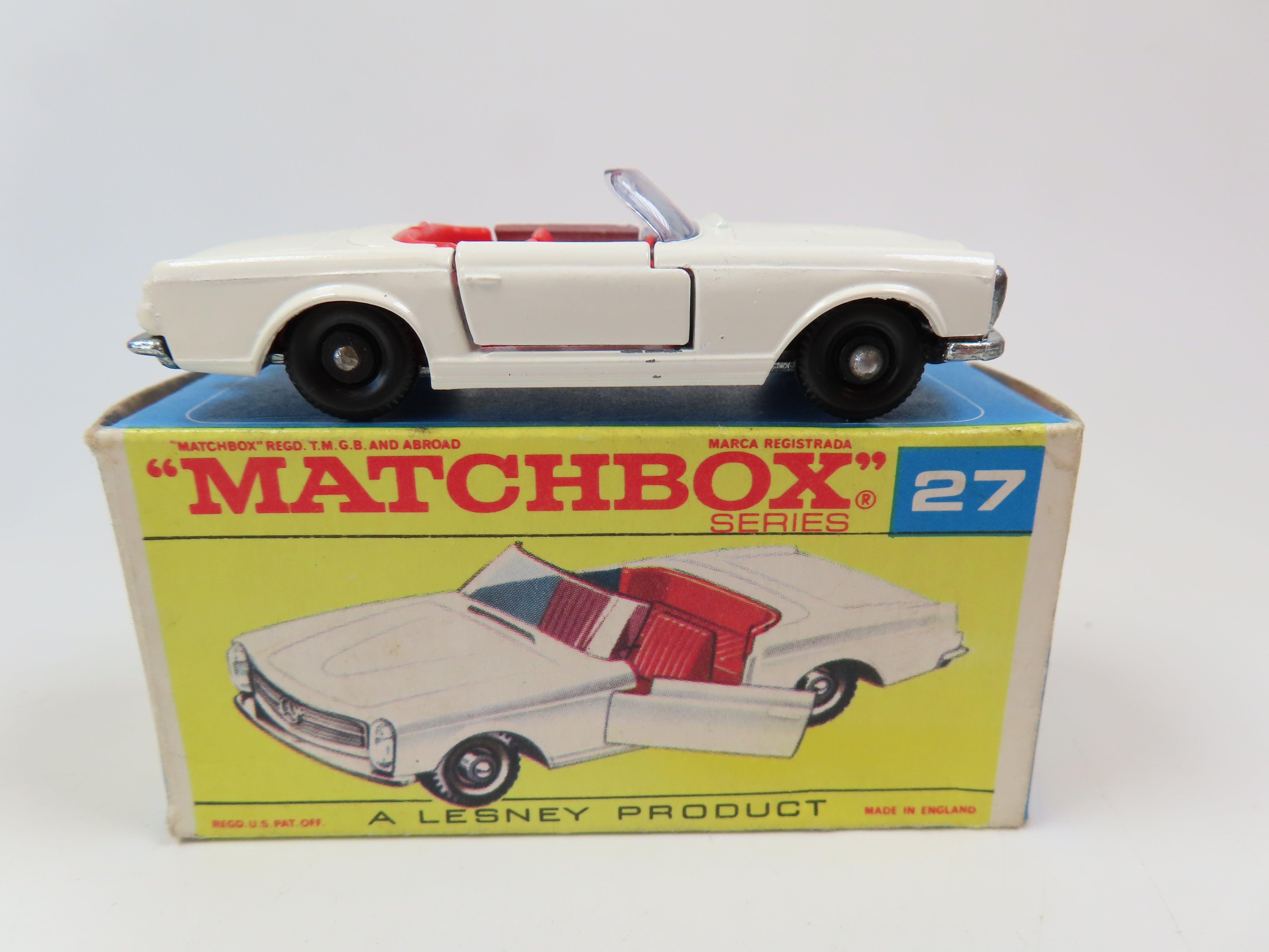Matchbox No.27 Mercedes Benz 230 SL, 99% Mint/Boxed! – Andrew