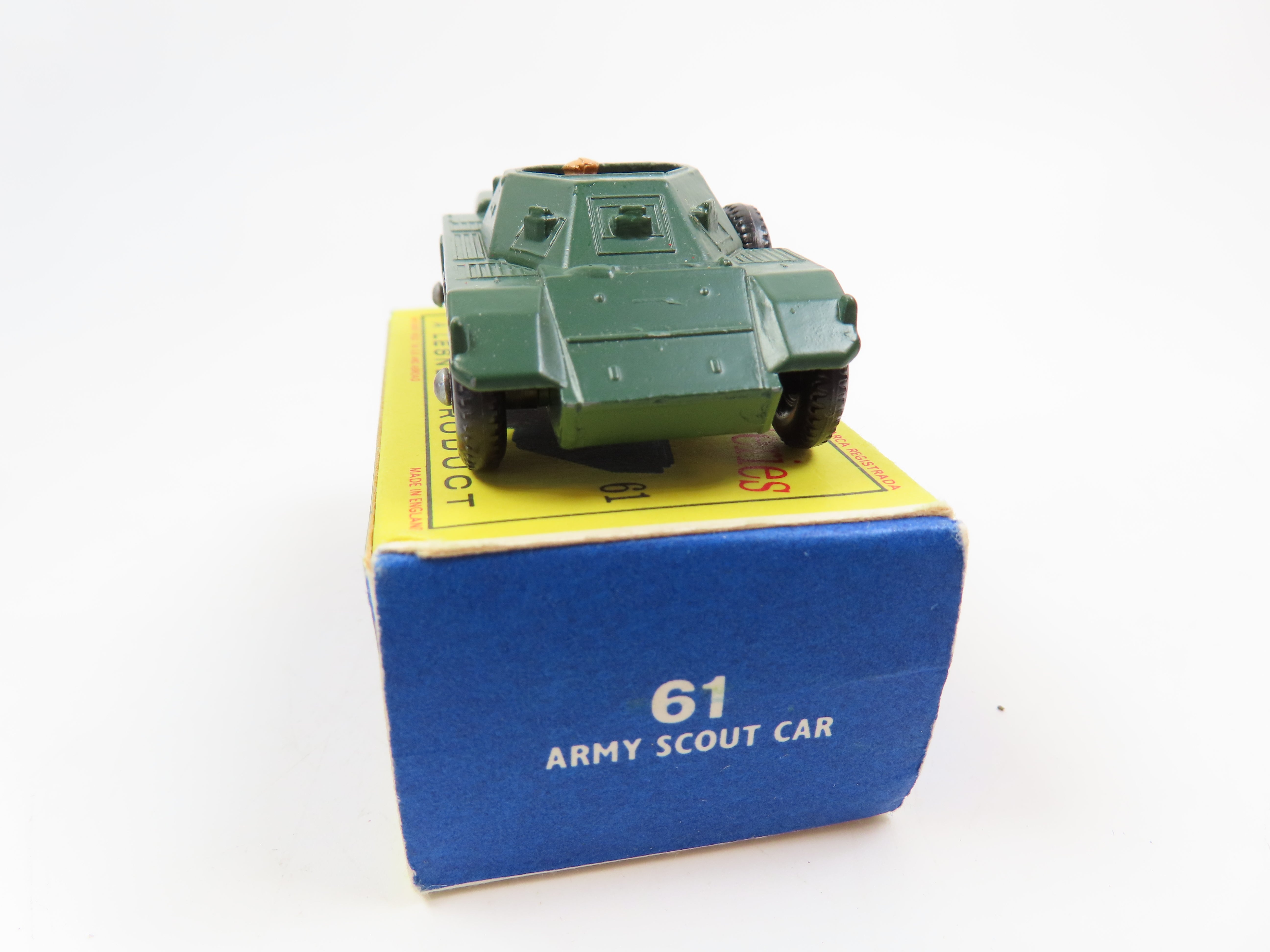 Matchbox No. 61 Army Scout Car, Mint/Boxed! – Andrew Clark Models